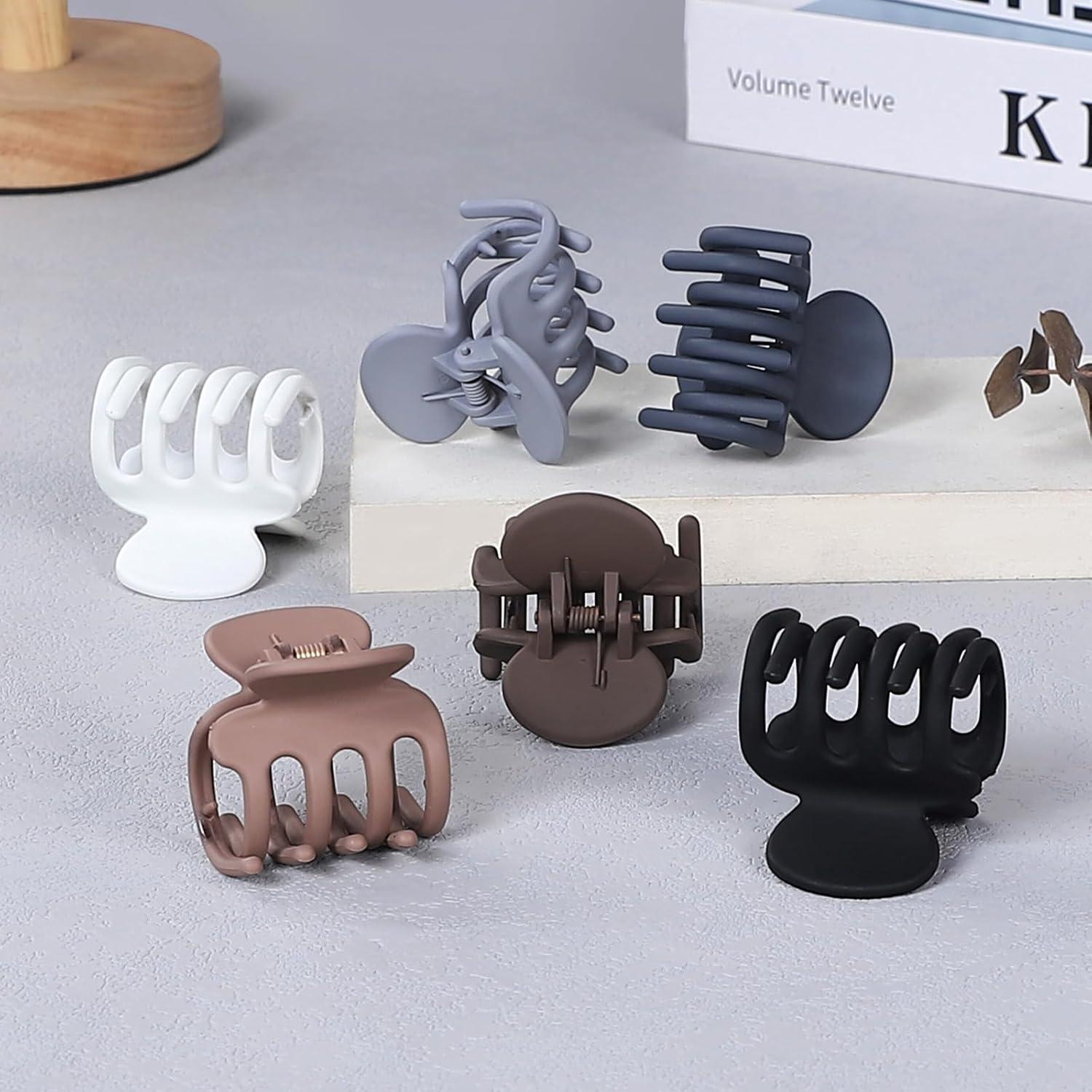 6 Clips de Garra Pequeños USDNICE para Cabello Fino 4.3x4.6cm