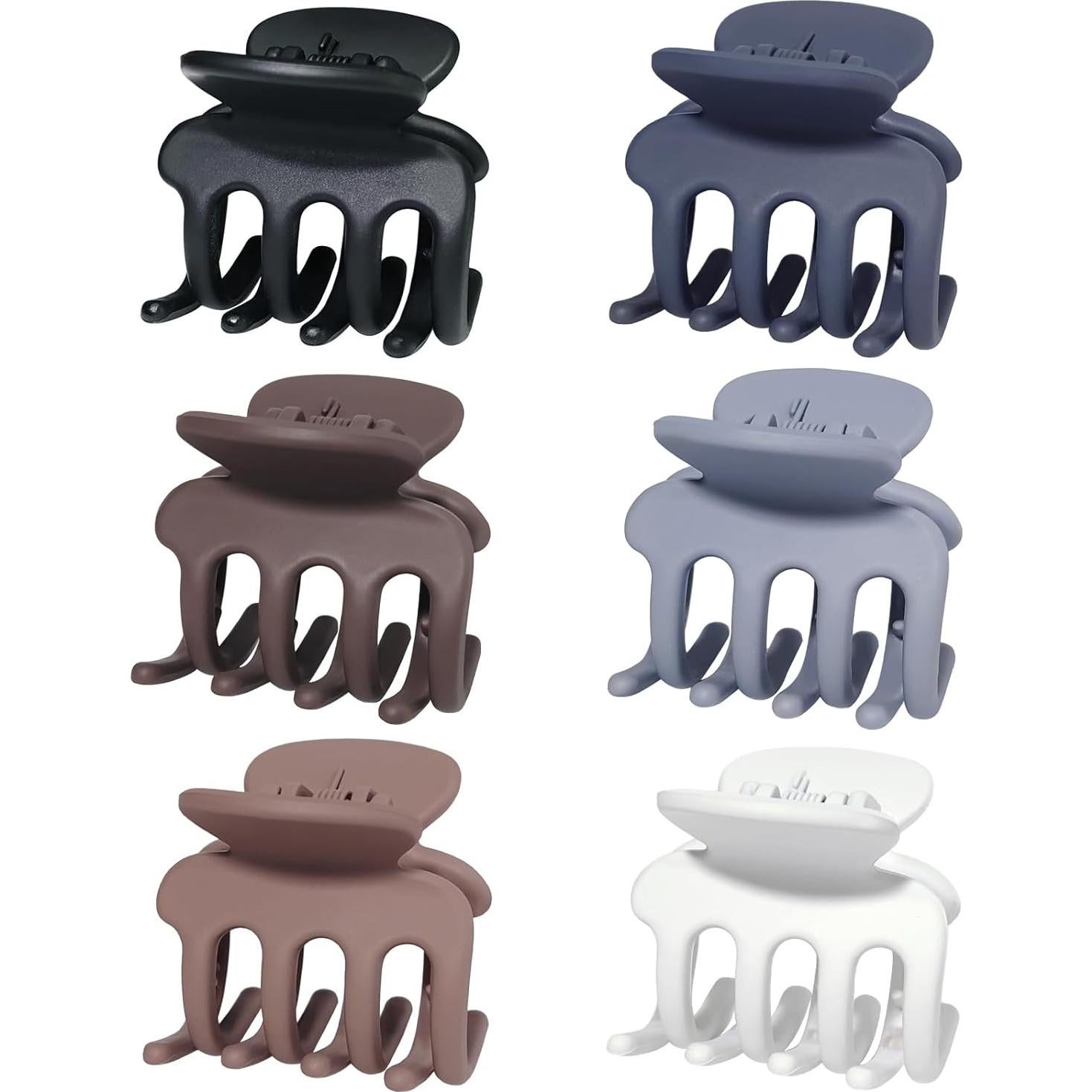 6 Clips de Garra Pequeños USDNICE para Cabello Fino 4.3x4.6cm