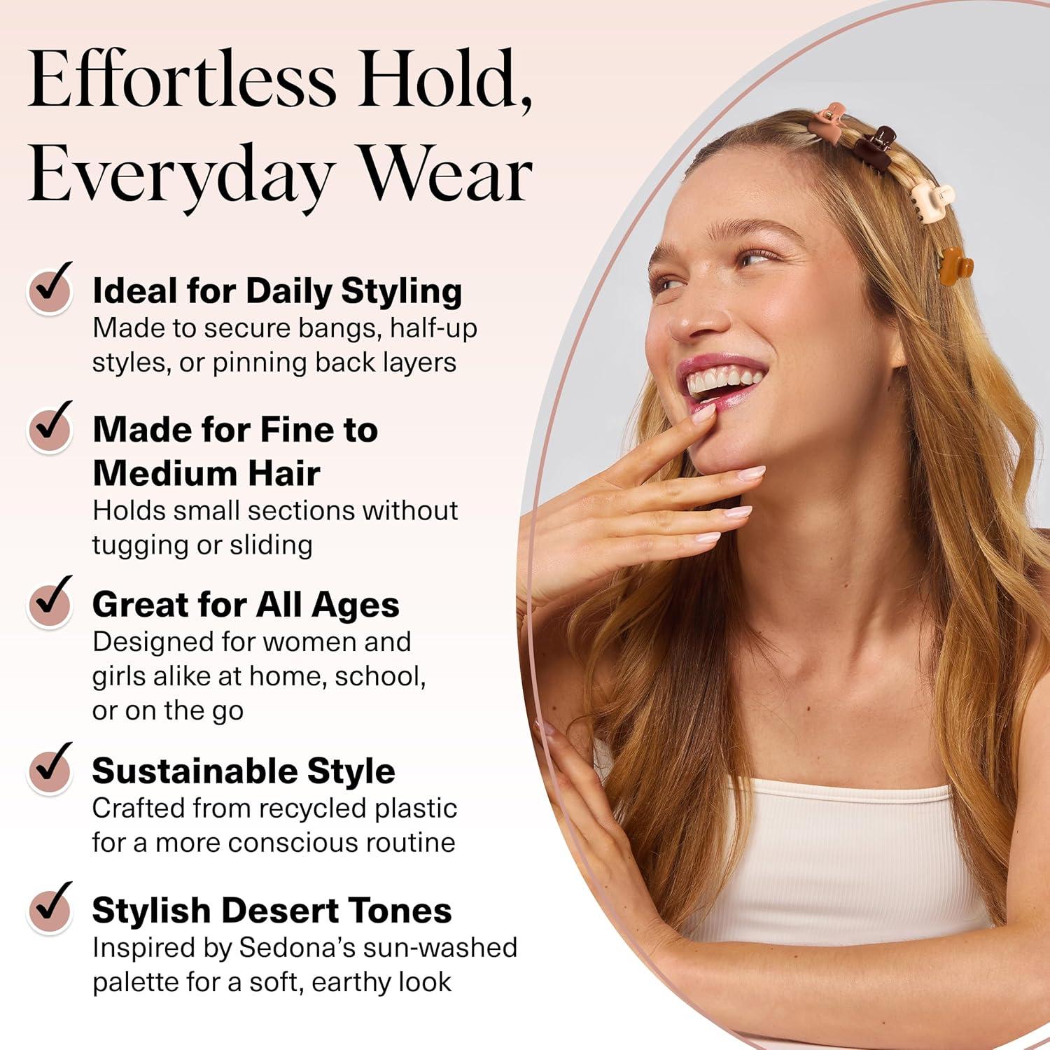 Clips de Garra Kitsch para Cabello - Set de 8 Piezas Sedona