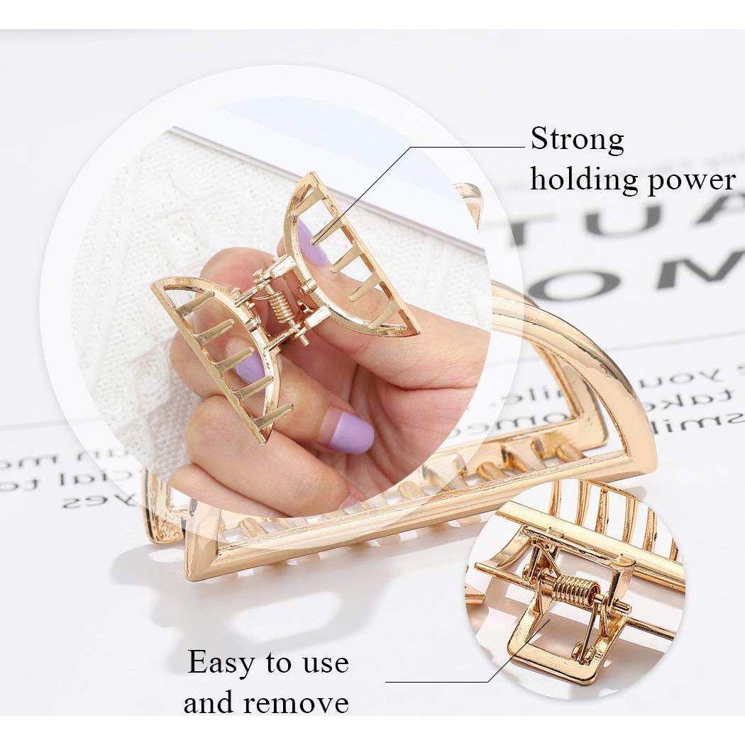 Pinzas para el cabello Brinie Gold Mini Antideslizantes 2 PCS