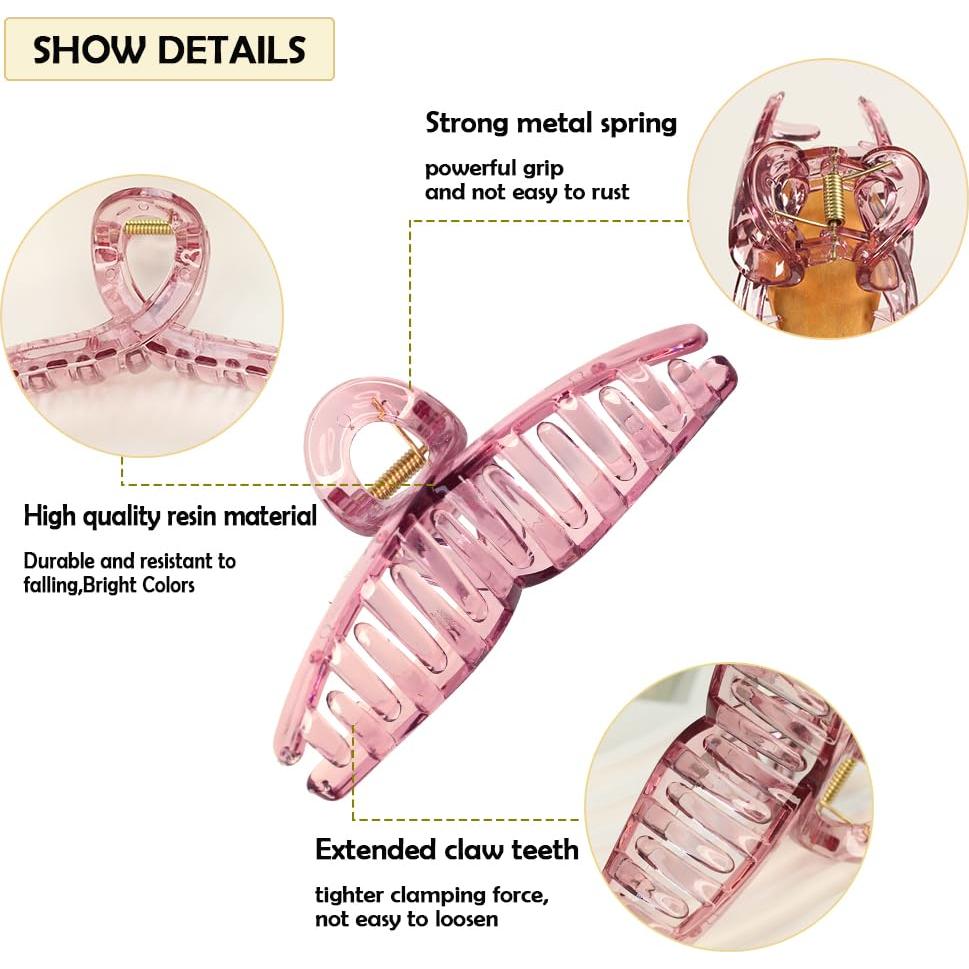 6 Garras de Acrílico CHAOBANG 11.94cm para Cabello Fuerte Sujeción