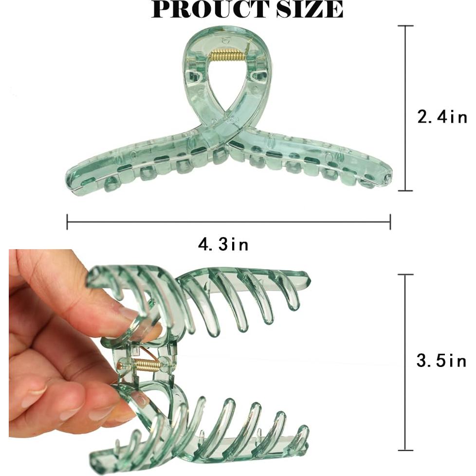 6 Garras de Acrílico CHAOBANG 11.94cm para Cabello Fuerte Sujeción
