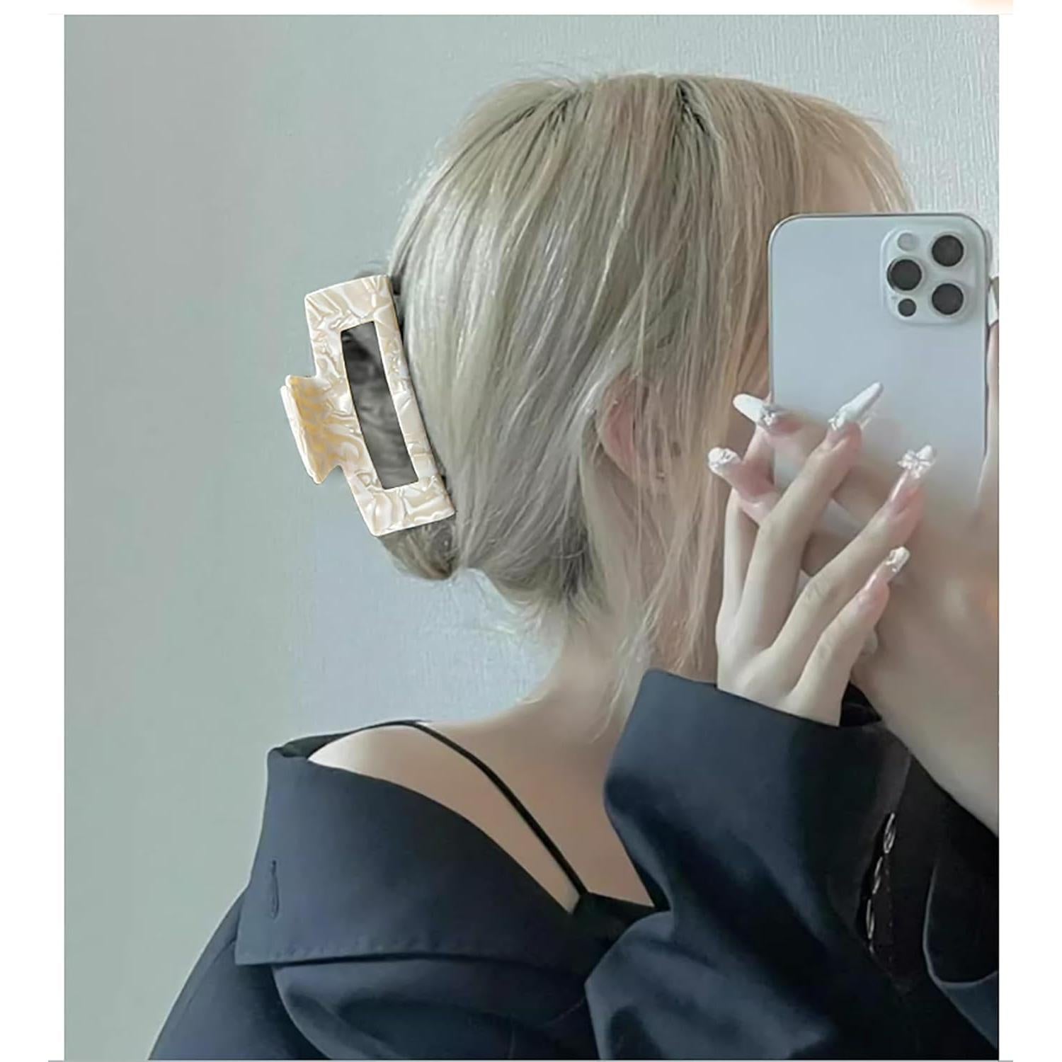 Paquete de 2 Clips de Garra para Cabello Concha de Tortuga