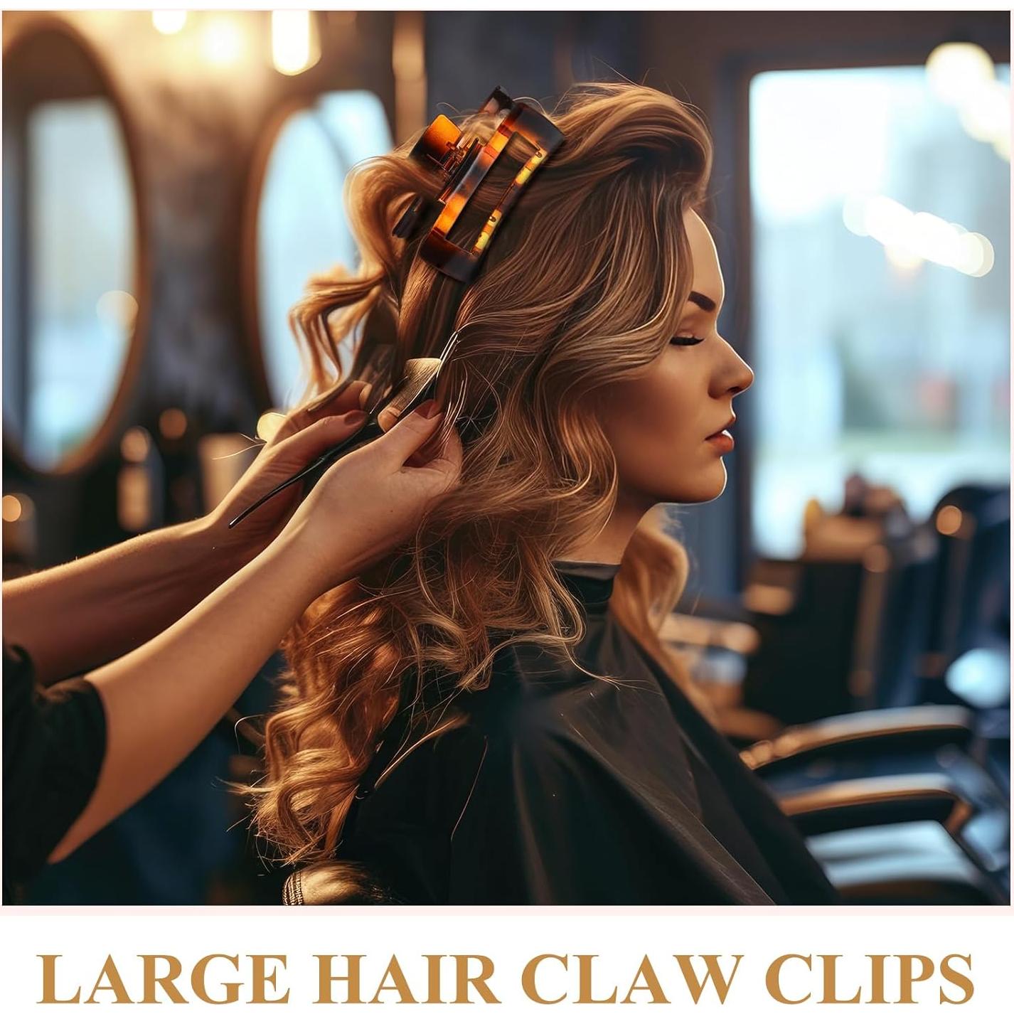 Hoteam 36 Clips de Pelo Rectangulares Antideslizantes 10.4 cm