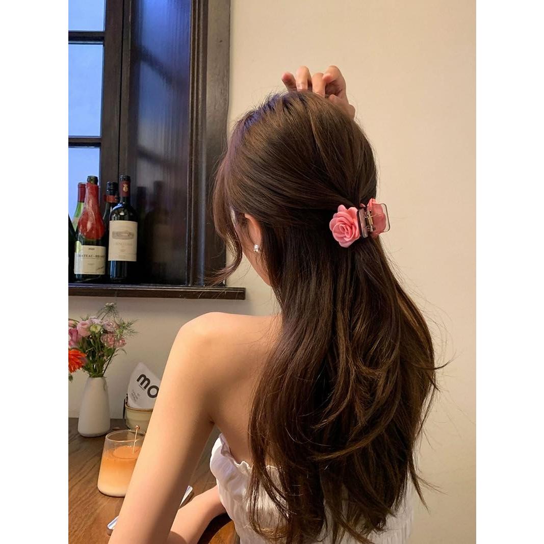 Paquete de 3 Clips de Pelo con Flor Agirlvct - 4.1 cm