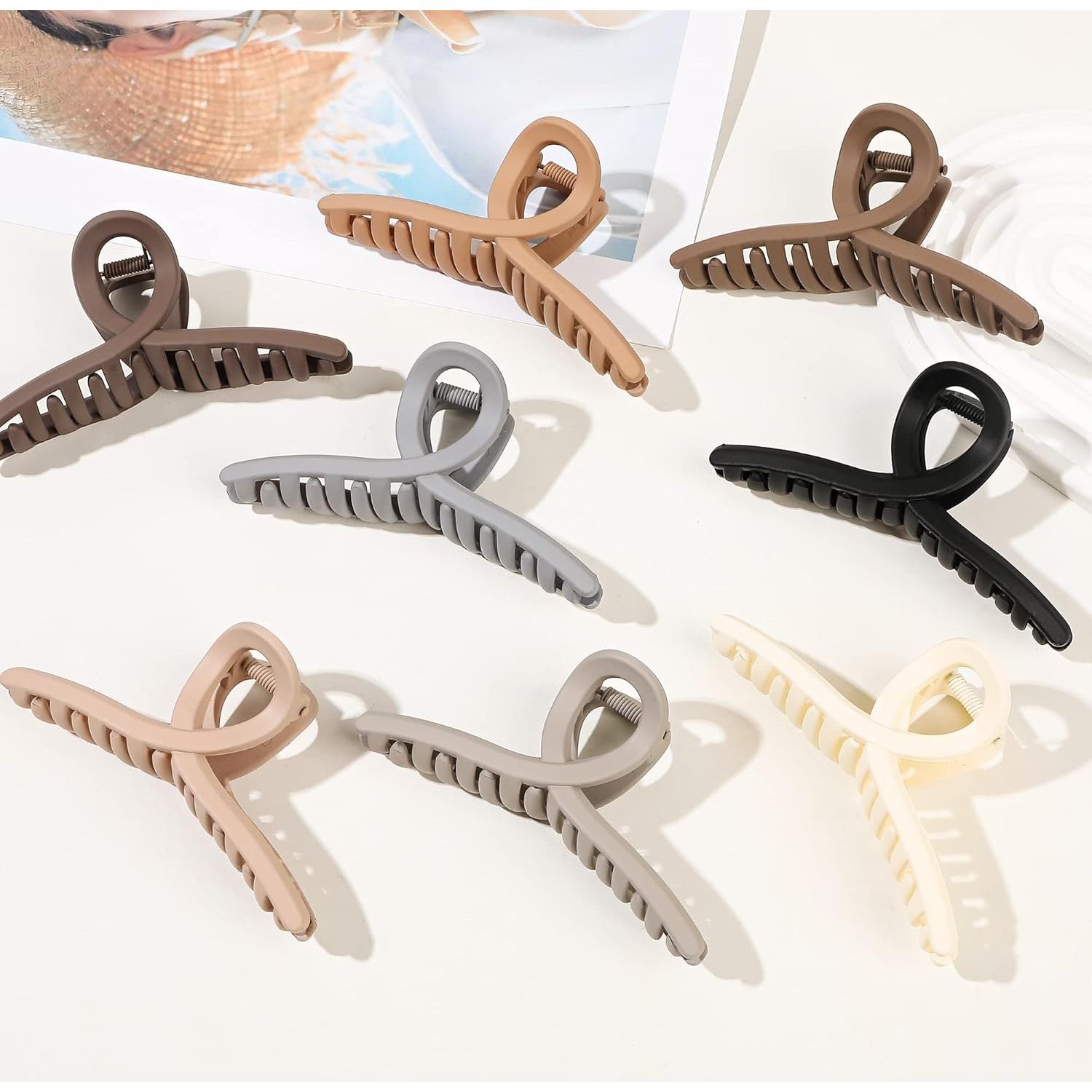 Pinzas de Pelo Gruesas Ivyu - 8 Piezas Mariposa Duraderas