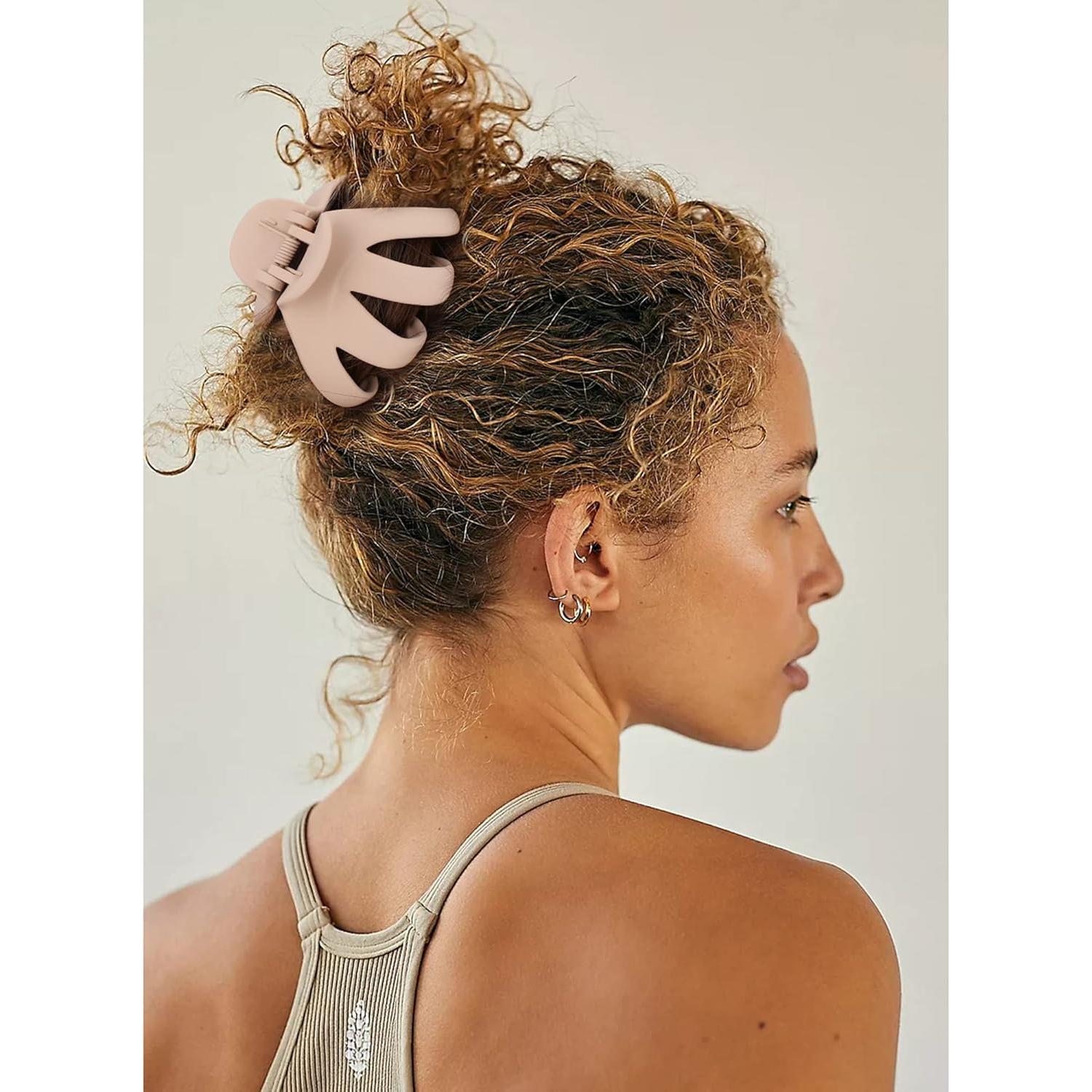 Clips de Garra para Cabello COCIDE 4 Piezas Antideslizantes 8 cm