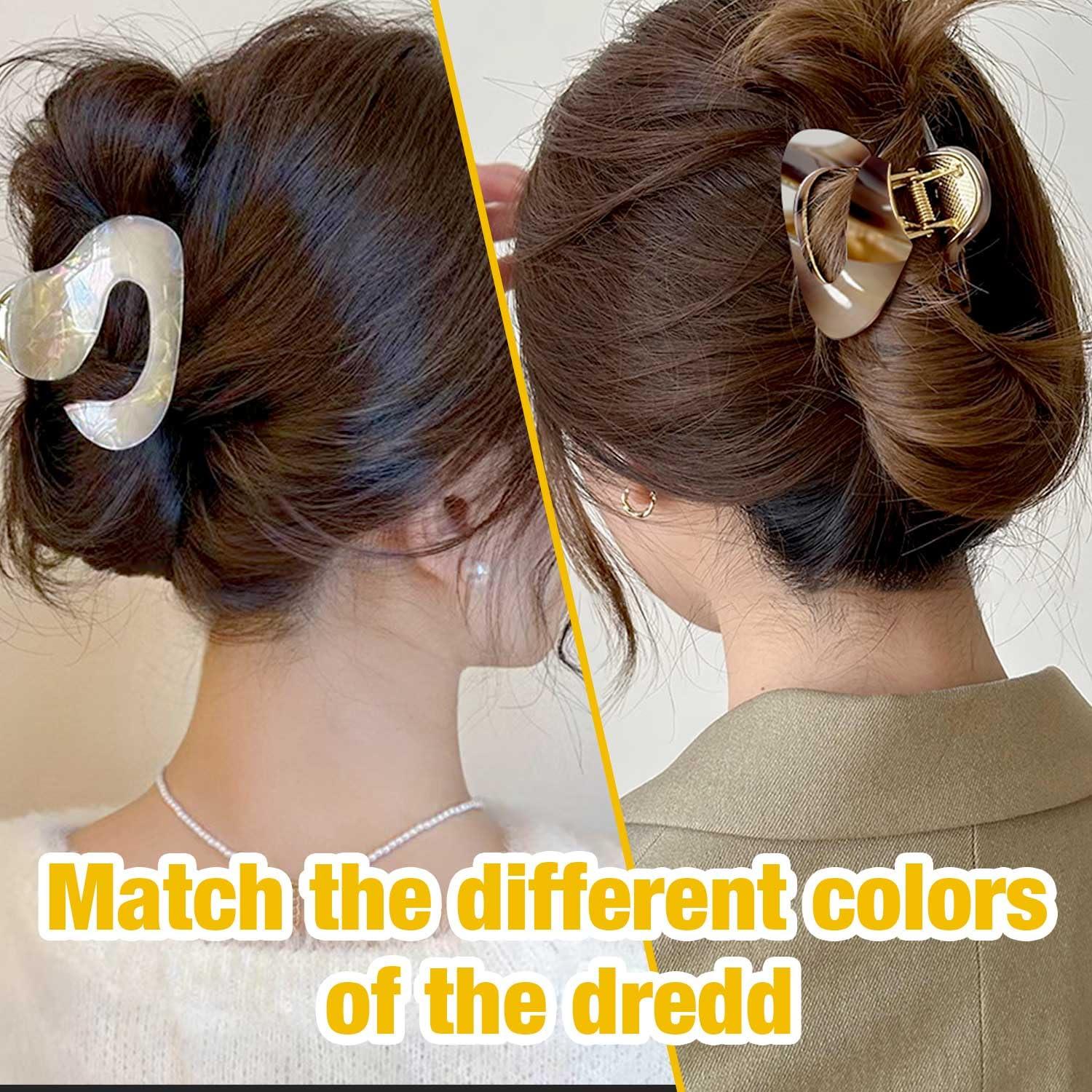 Clips de Garra de Metal Solilayx - 2 Pcs para Cabello Fino