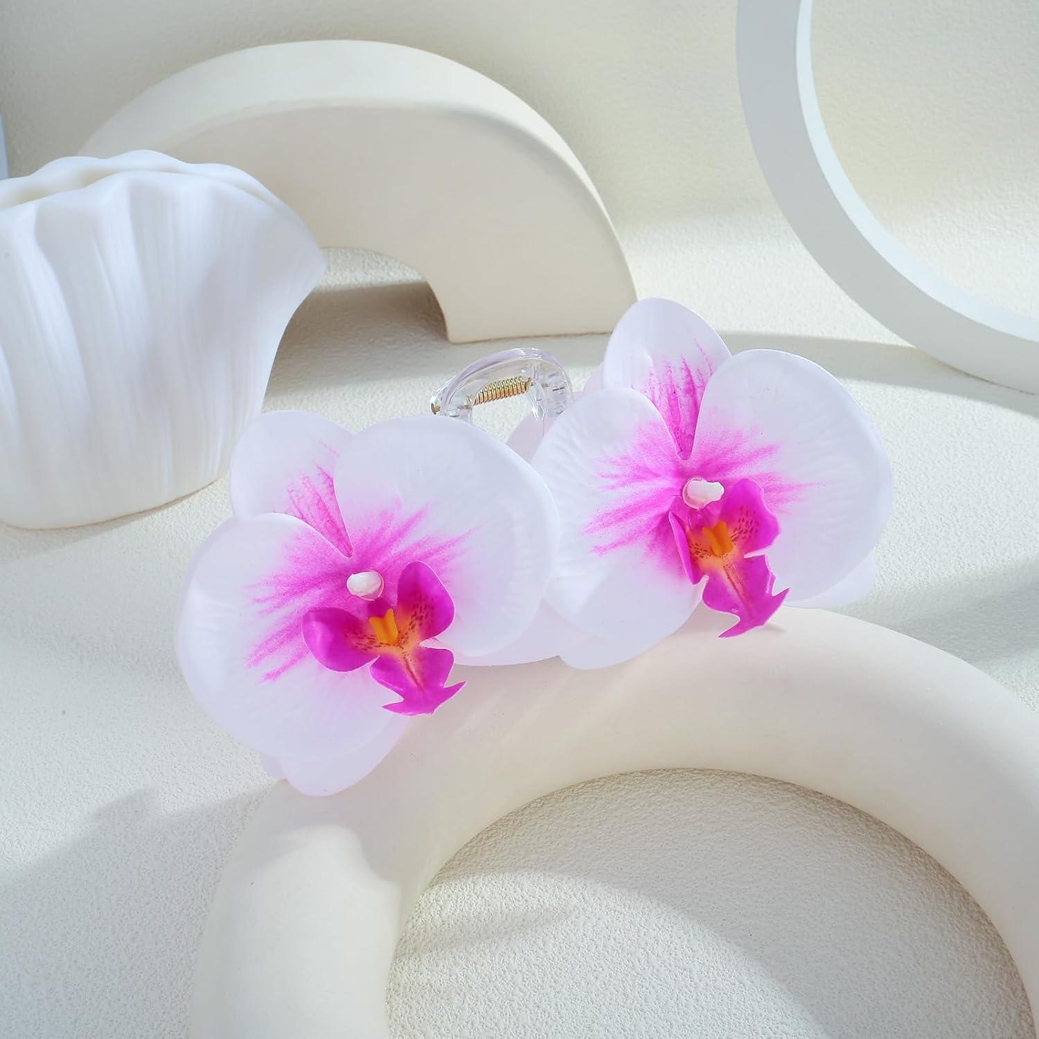 Clip para el Cabello Orquídea Elegante HolidayQbee 9.1x17.8cm