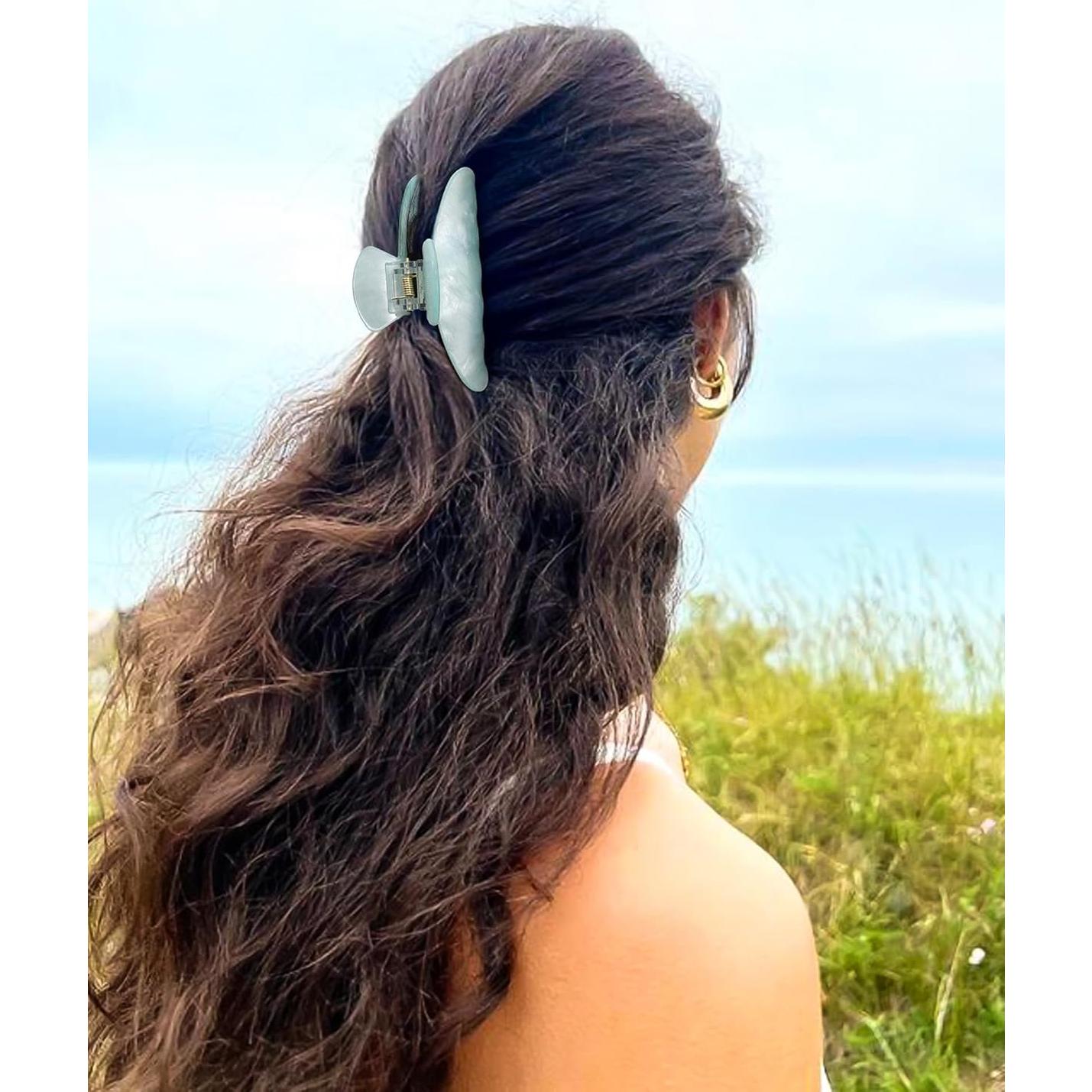 4 Clips de Garra Acrílicos HAIMEIKANG para Cabello Grueso