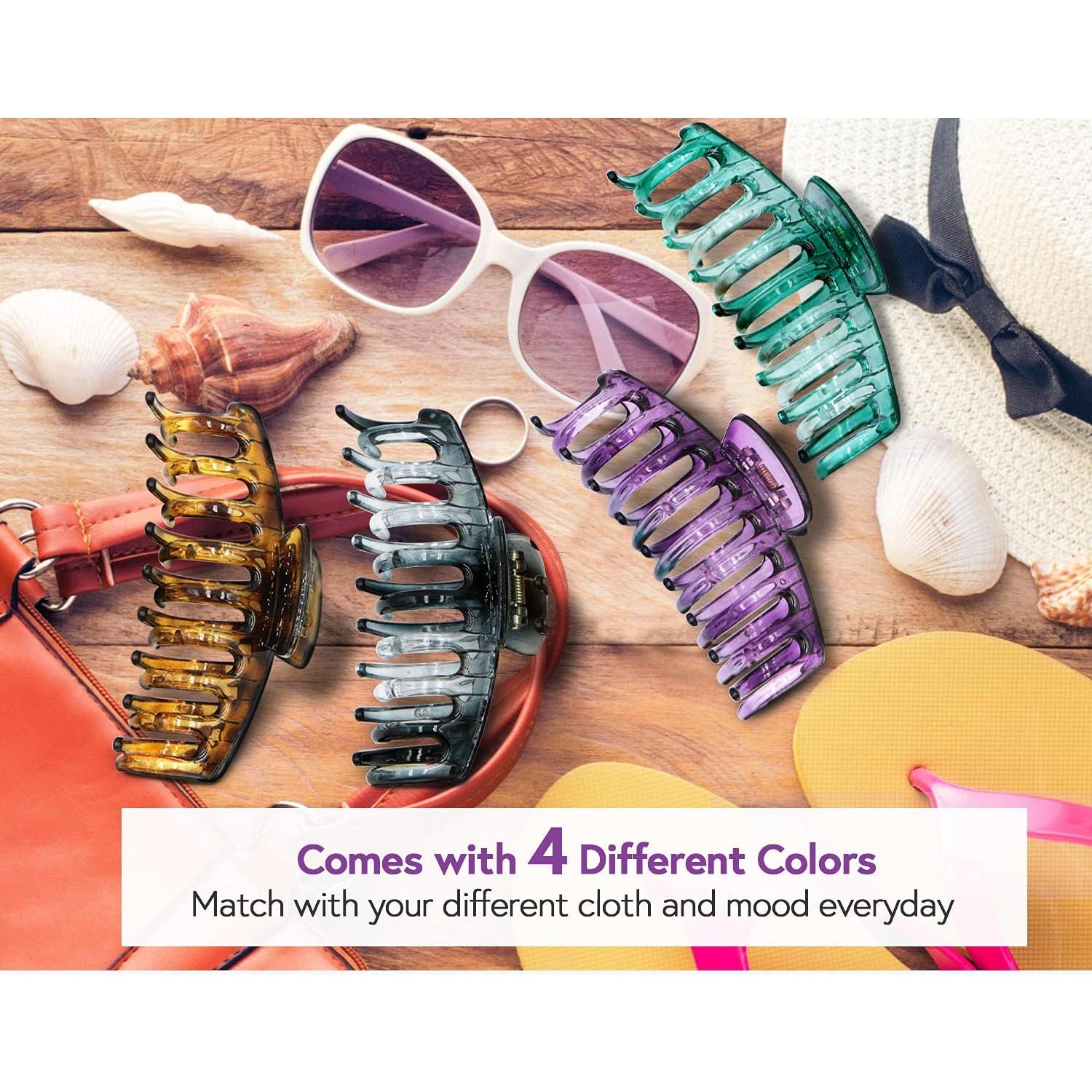 Clip para Cabello Grande MaryLavender 11 cm Antideslizante 4 Colores