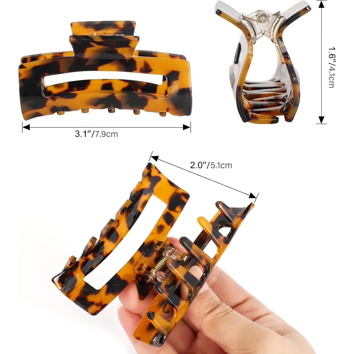 Paquete de 8 Clips de Cabello STARSIDE - Antideslizantes, Estampado