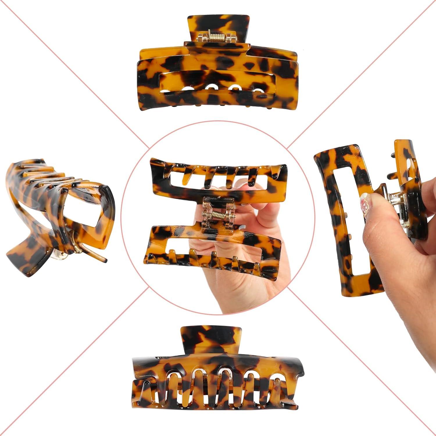 Paquete de 8 Clips de Cabello STARSIDE - Antideslizantes, Estampado