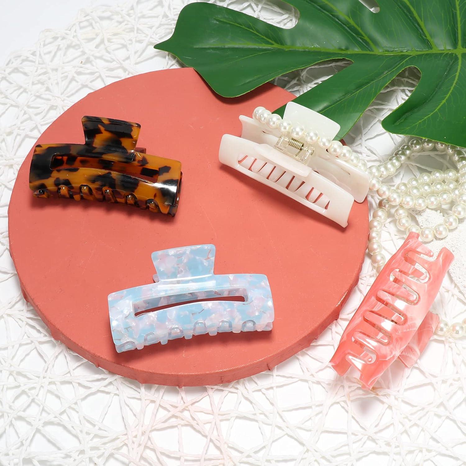 Paquete de 8 Clips de Cabello STARSIDE - Antideslizantes, Estampado