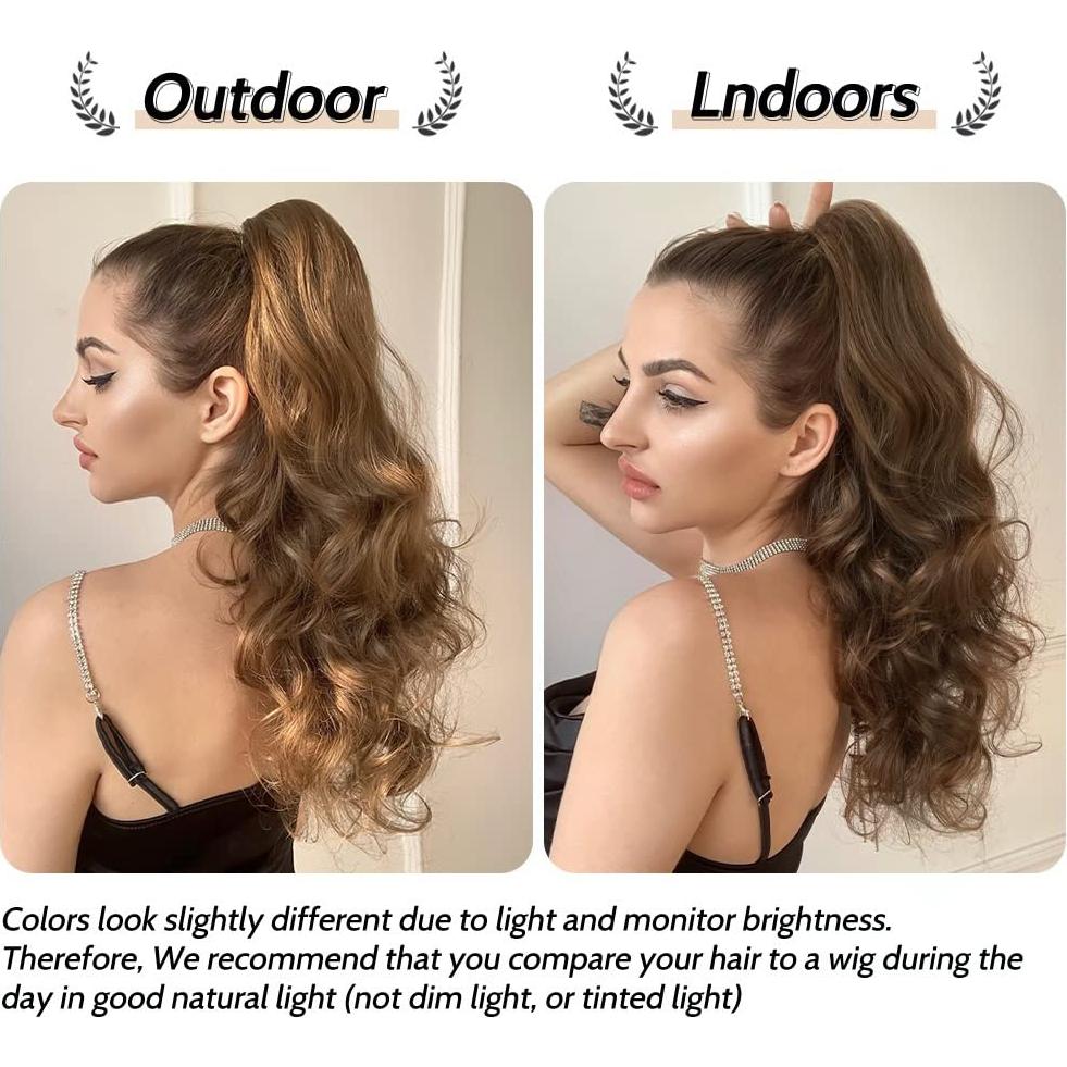 Extensión de Coleta con Clip StrRid 50.8 cm Marrón Cobre