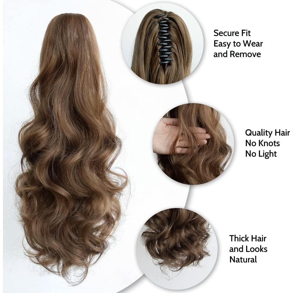 Extensión de Coleta con Clip StrRid 50.8 cm Marrón Cobre