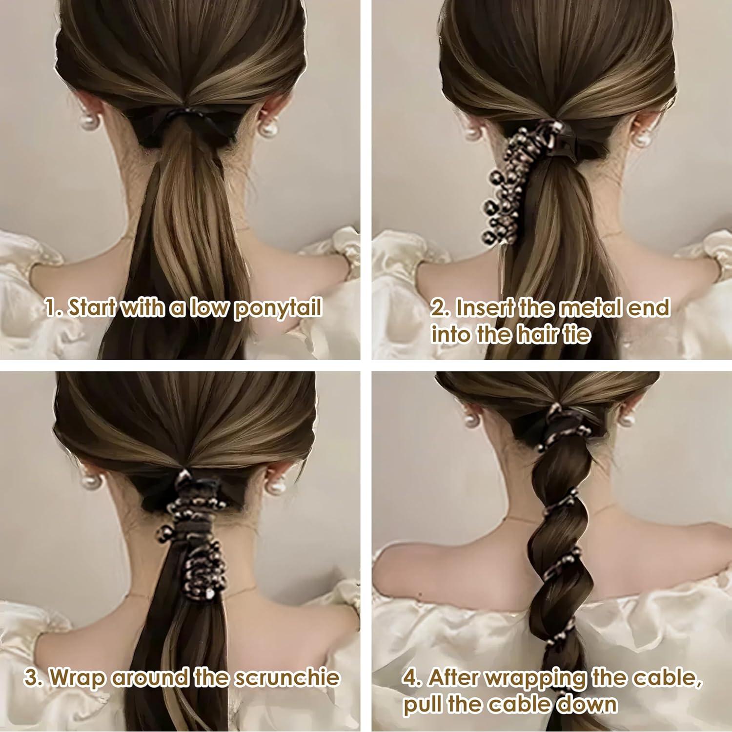 Gomas de Cabello Espirales Sleepy Tie 5Pcs Sin Daño