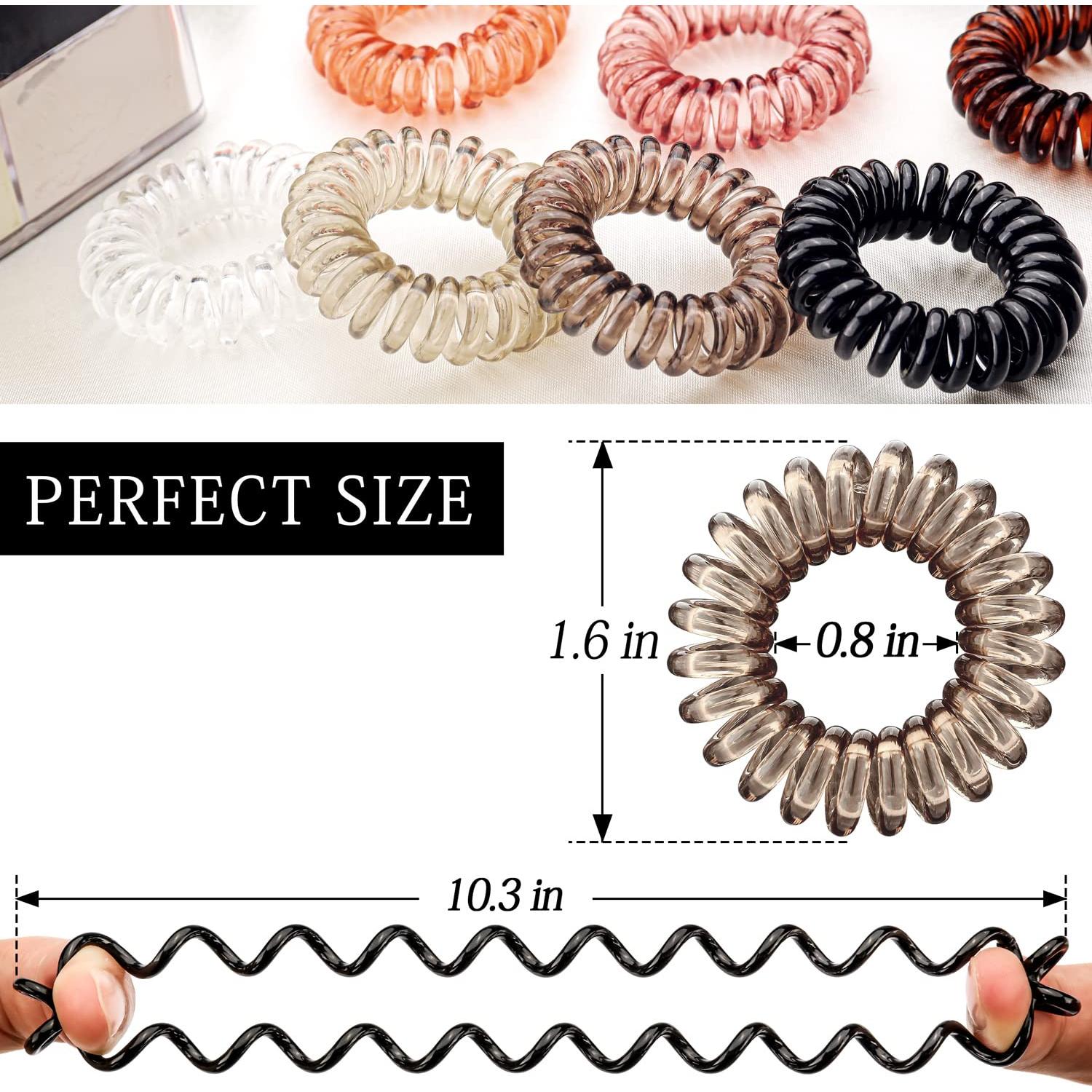 27 Espirales para Cabello KANPRINCESS Multicolor, Sin Pliegue