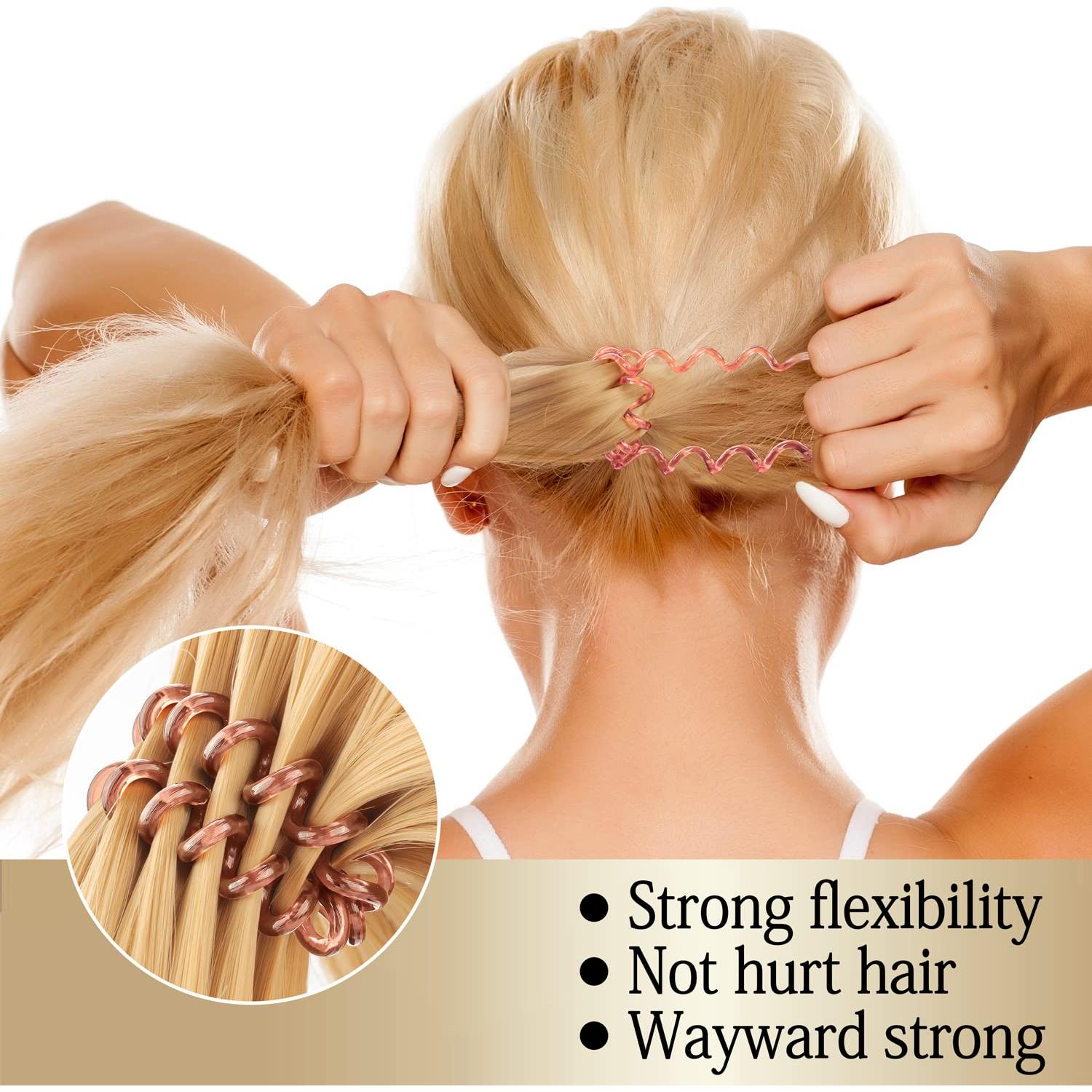 27 Espirales para Cabello KANPRINCESS Multicolor, Sin Pliegue