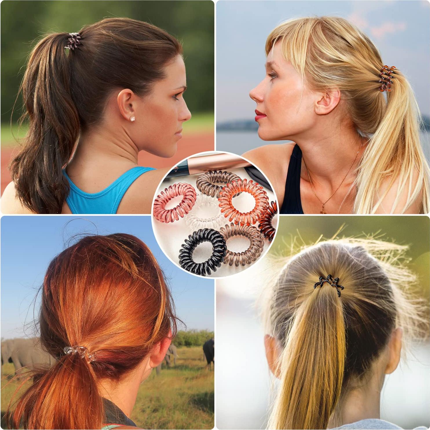 27 Espirales para Cabello KANPRINCESS Multicolor, Sin Pliegue