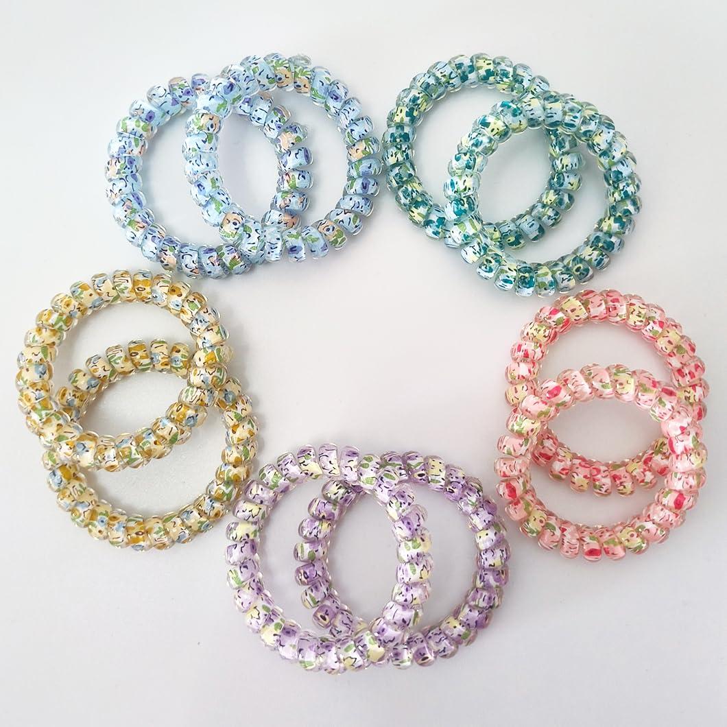 Tiras de Cabello Espirales Leenchiry - 20 Piezas Colores Mixtos