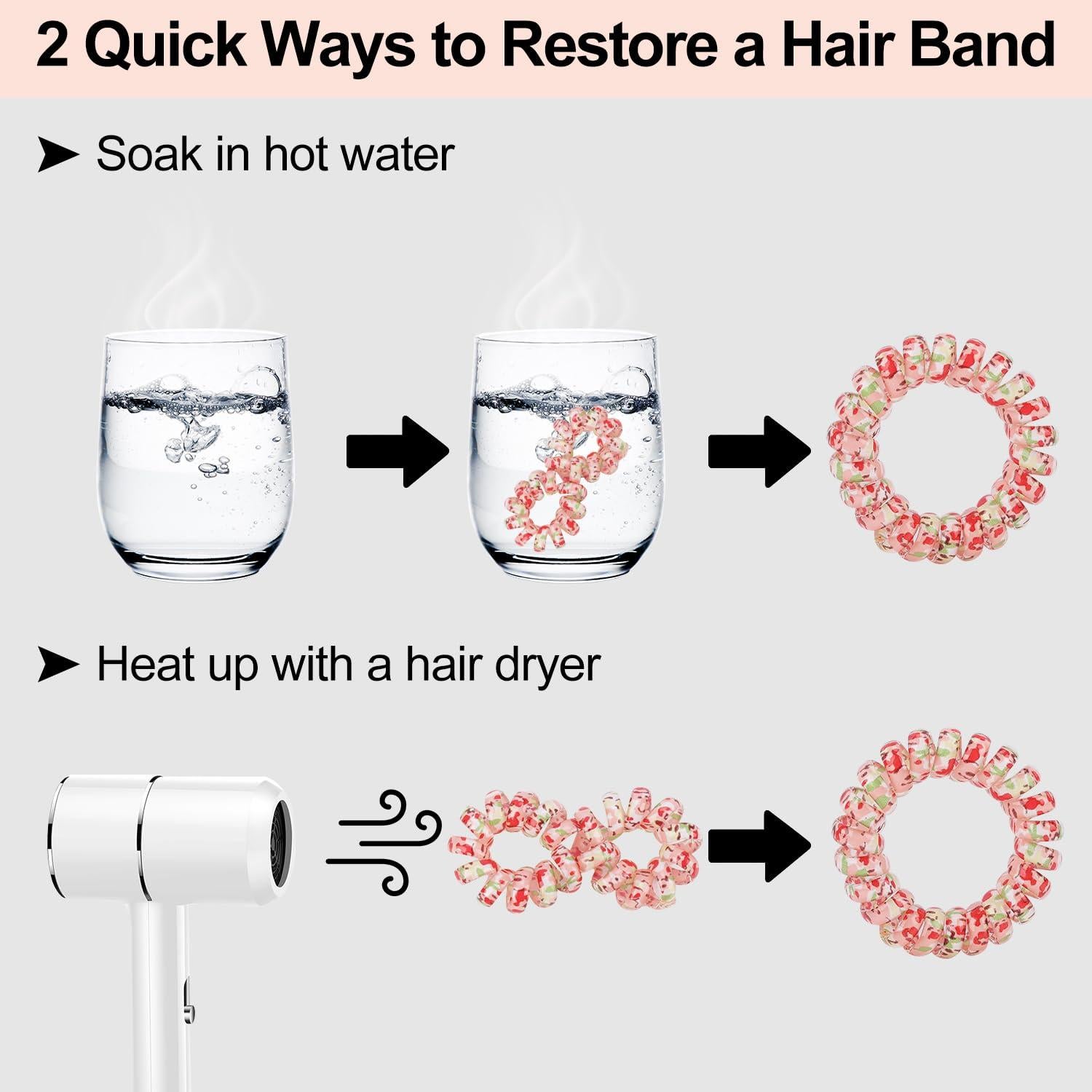 Gomas de Pelo en Espiral JessLab - Paquete de 20 Unidades