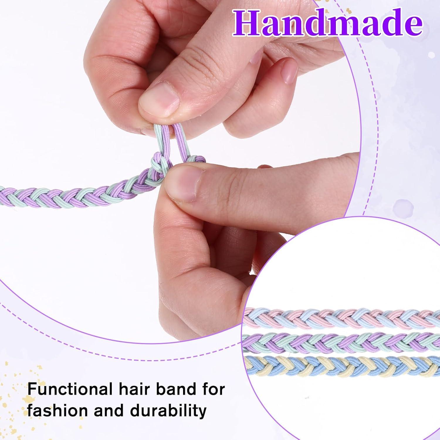 3 Sujetadores de Cabello Deportivos JIYIN 64cm Espiral Elástico