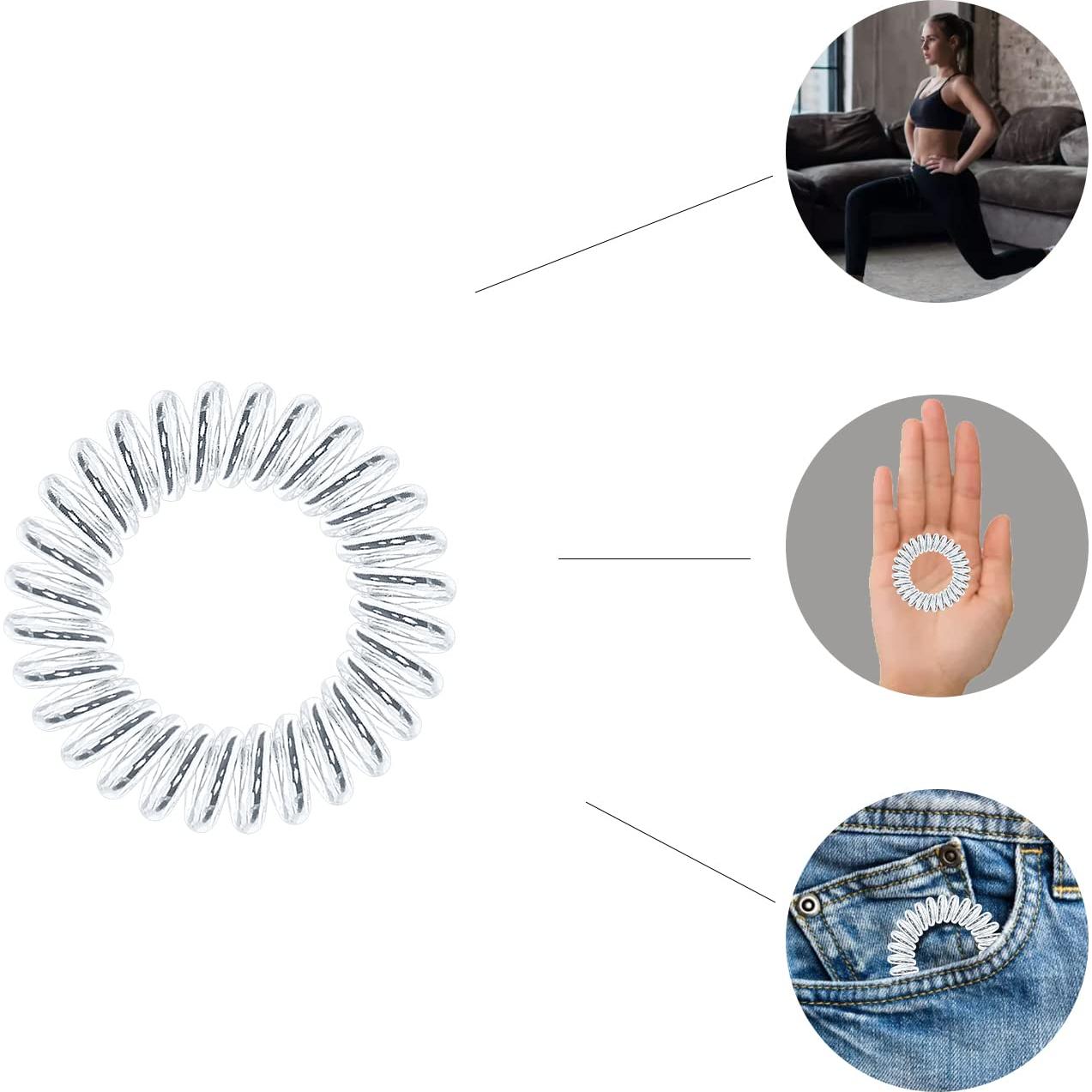 Tiras de cabello en espiral Swanliss, 12 piezas impermeables