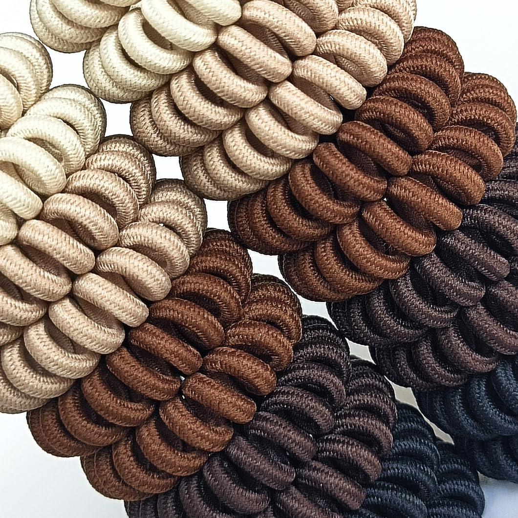 Tiras de Cabello Espirales Leenchiry - 20pcs Multicolor 4.5cm