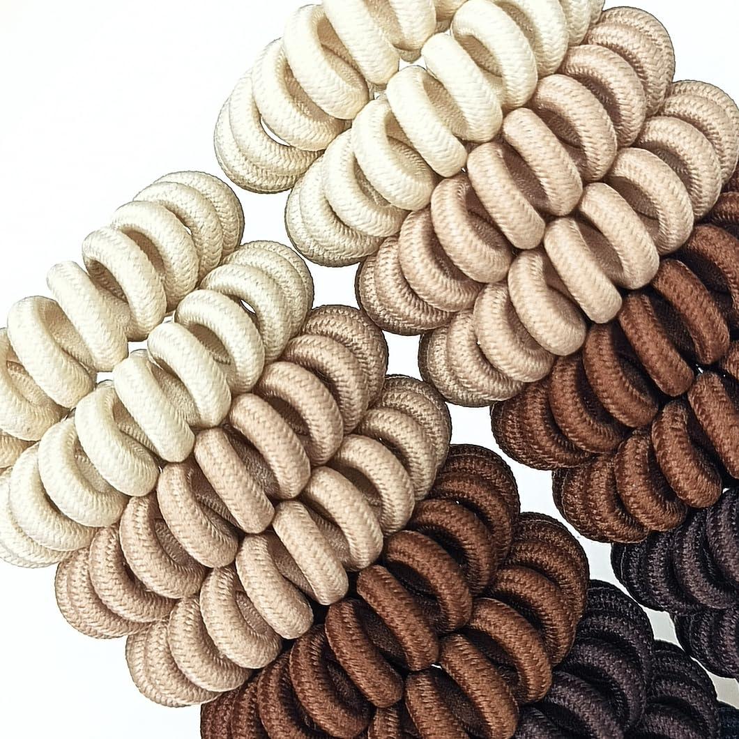 Tiras de Cabello Espirales Leenchiry - 20pcs Multicolor 4.5cm