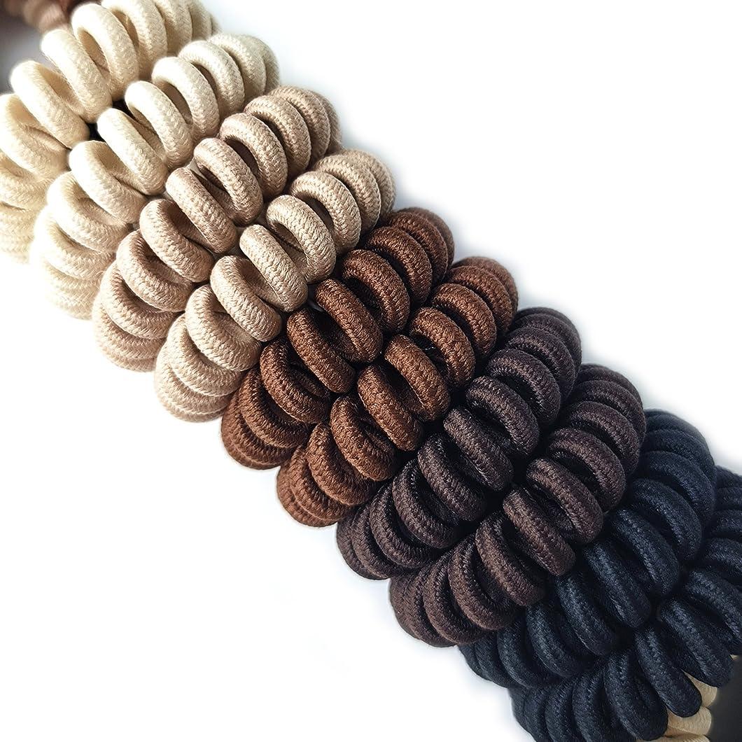 Tiras de Cabello Espirales Leenchiry - 20pcs Multicolor 4.5cm