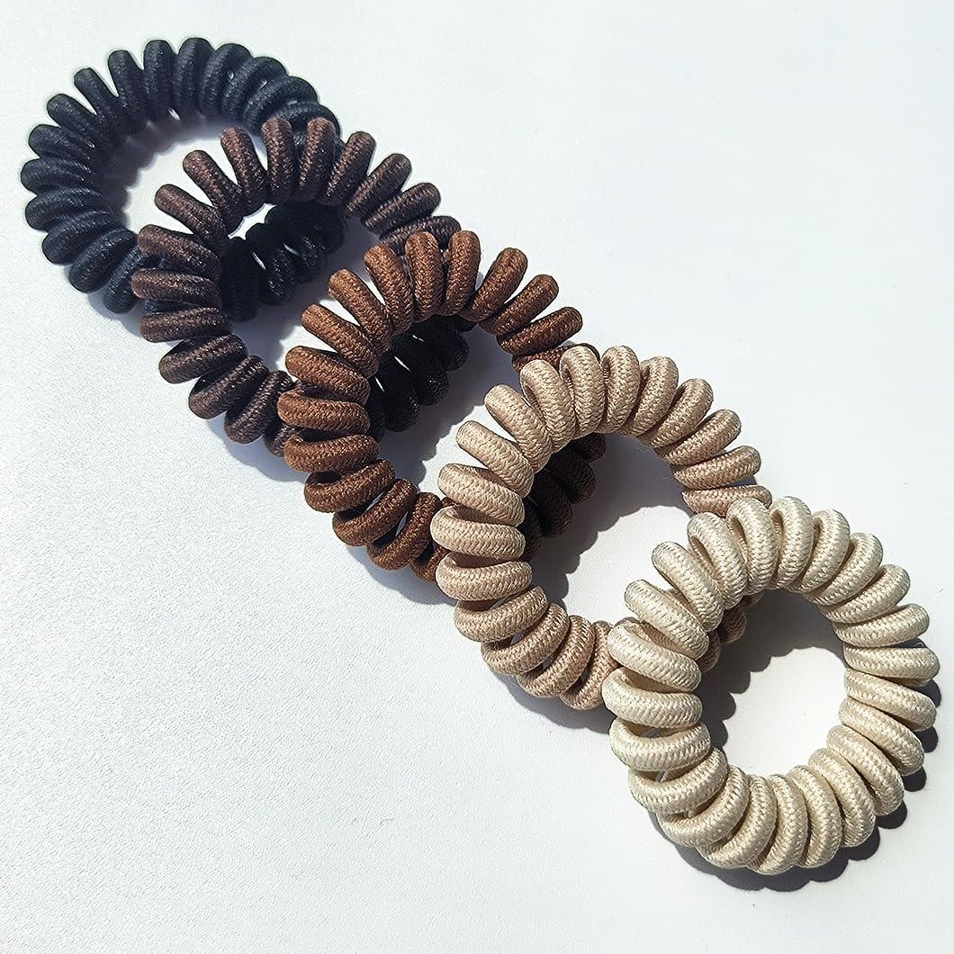 Tiras de Cabello Espirales Leenchiry - 20pcs Multicolor 4.5cm