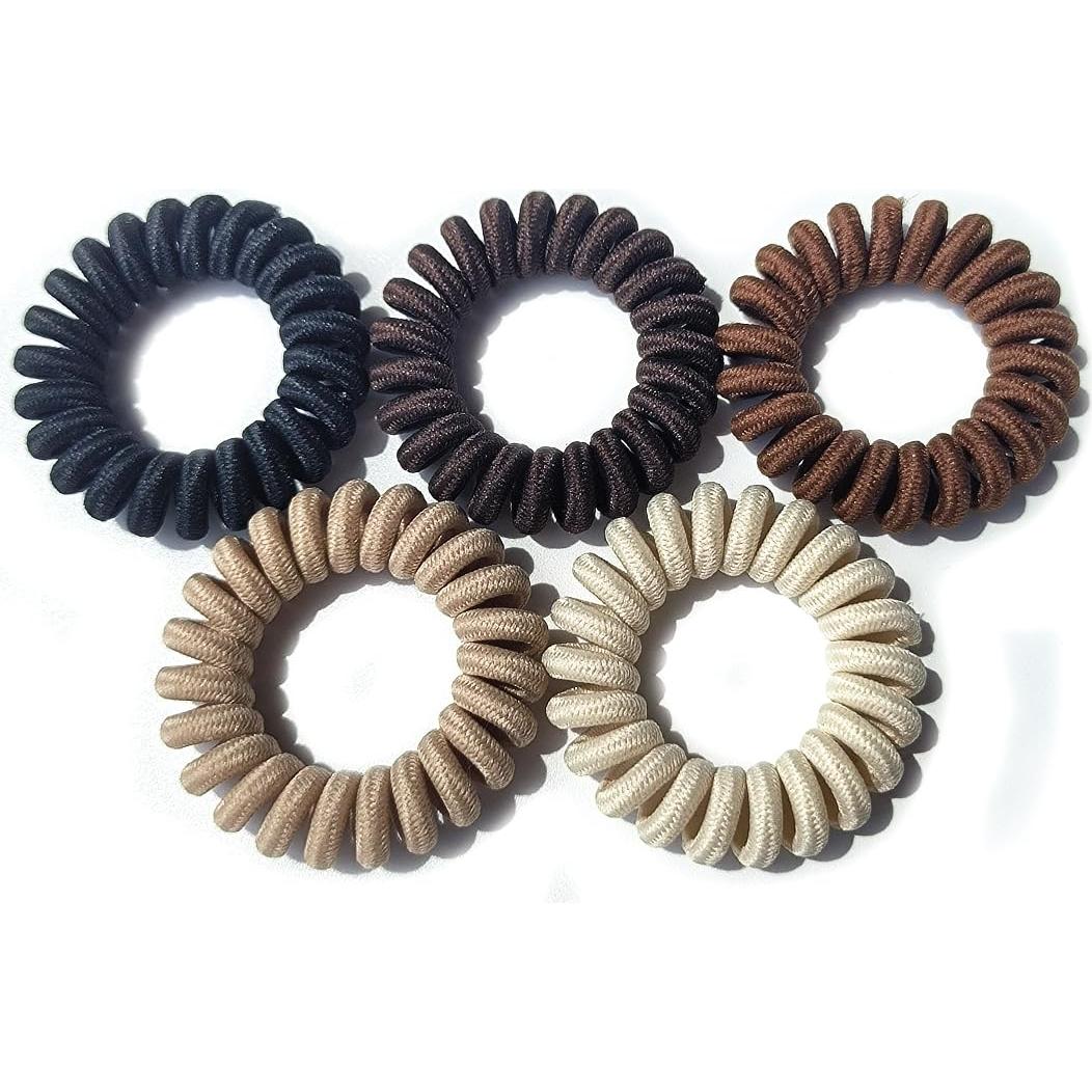 Tiras de Cabello Espirales Leenchiry - 20pcs Multicolor 4.5cm