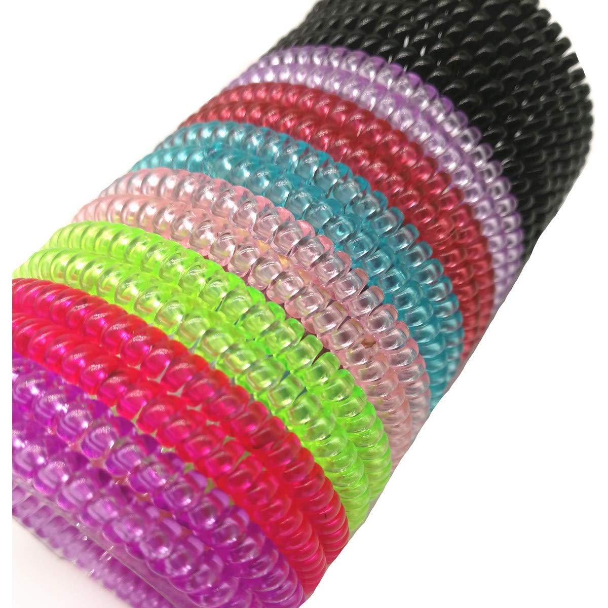 20 Coletas Espirales de Plástico SUNFANI - Multiusos y Resistentes