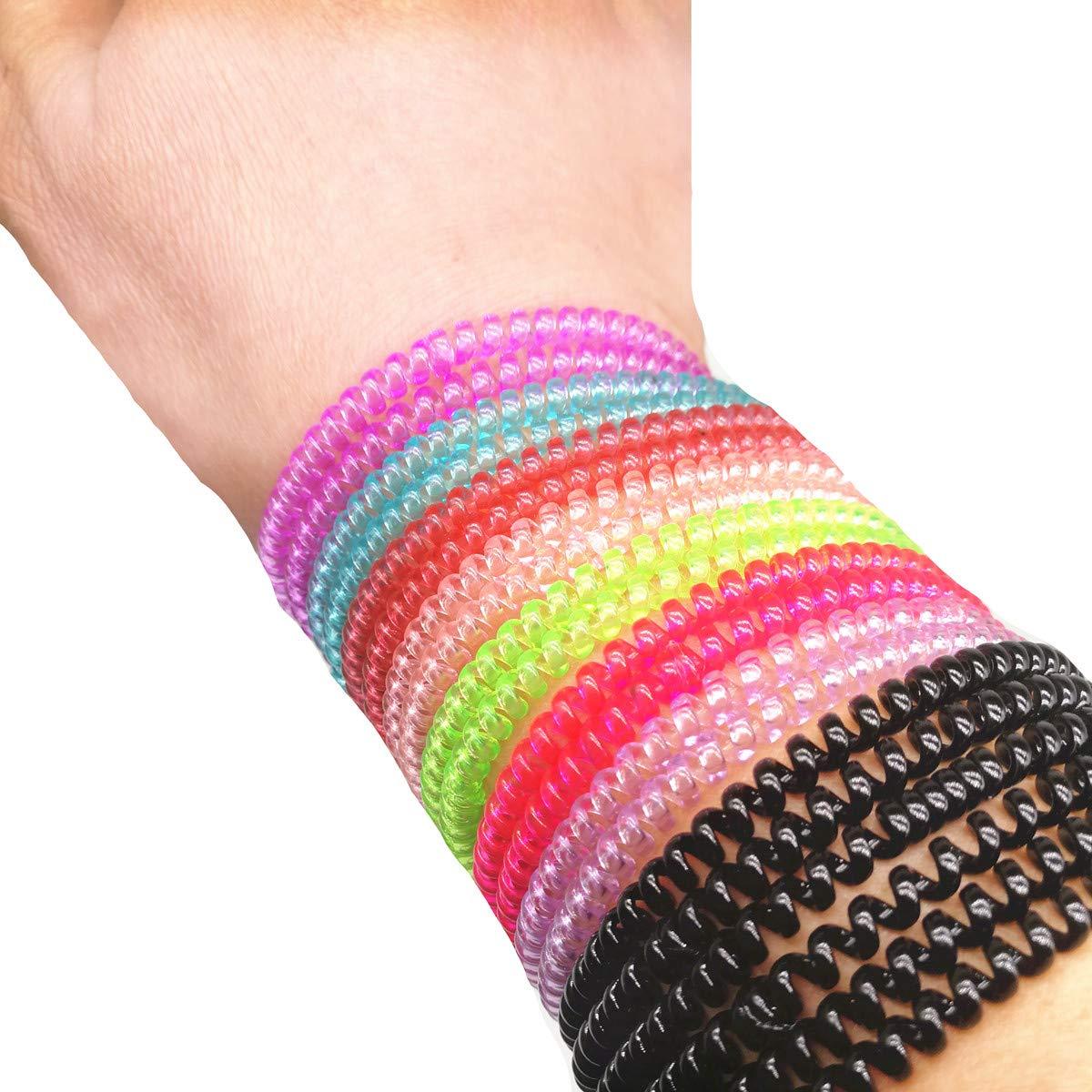 20 Coletas Espirales de Plástico SUNFANI - Multiusos y Resistentes