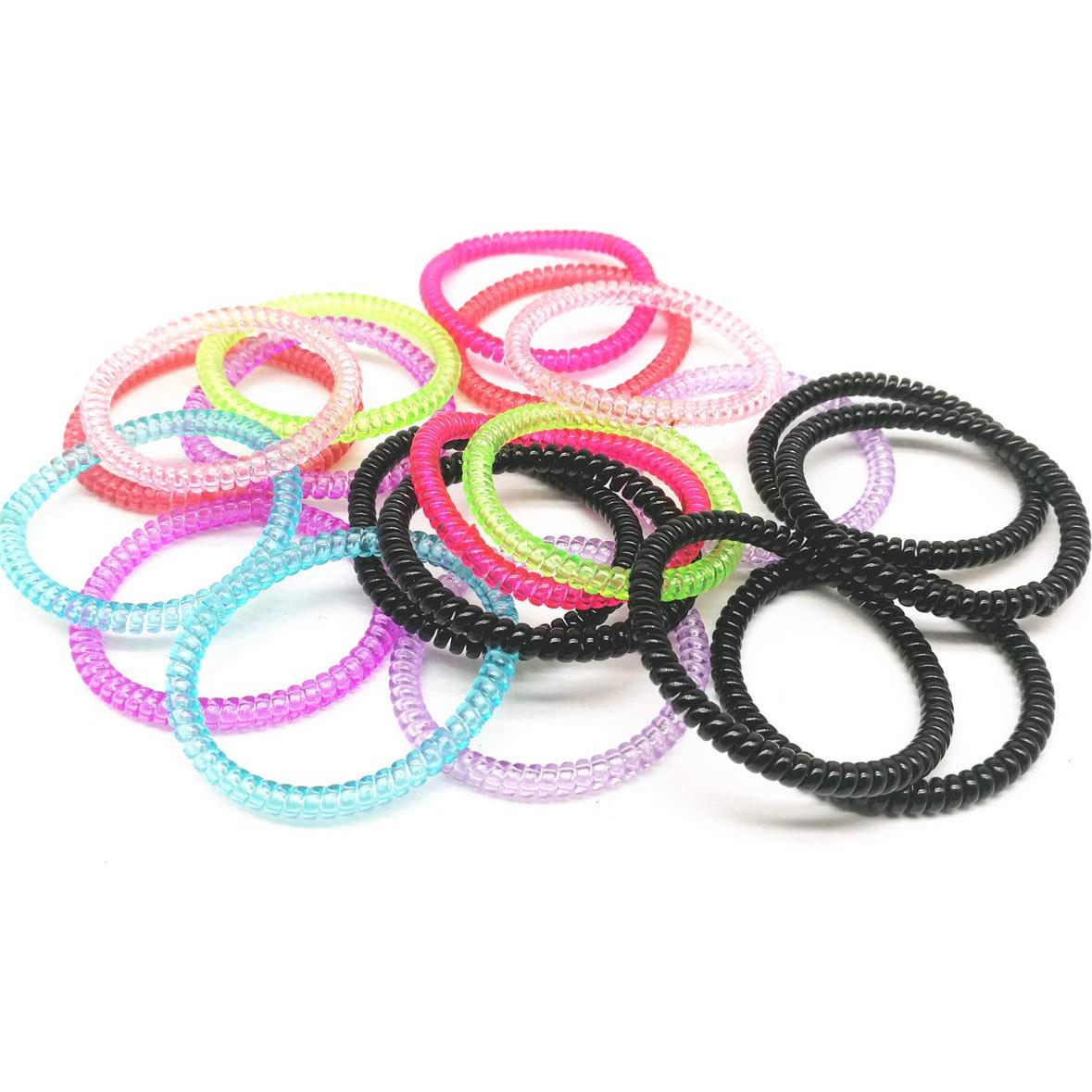 20 Coletas Espirales de Plástico SUNFANI - Multiusos y Resistentes