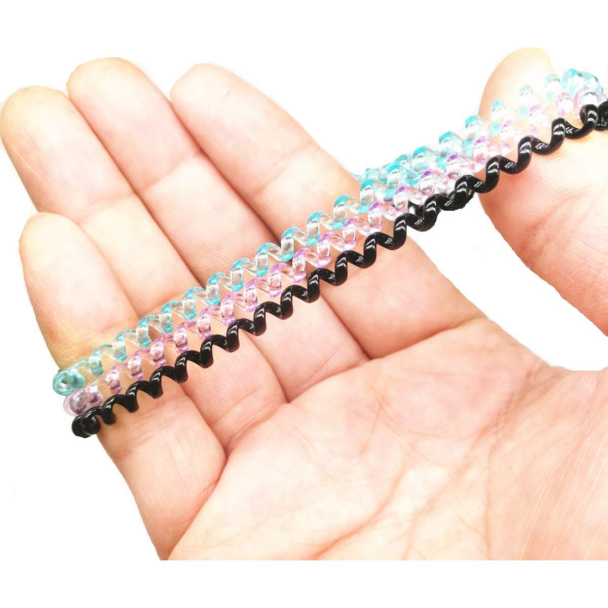 20 Coletas Espirales de Plástico SUNFANI - Multiusos y Resistentes