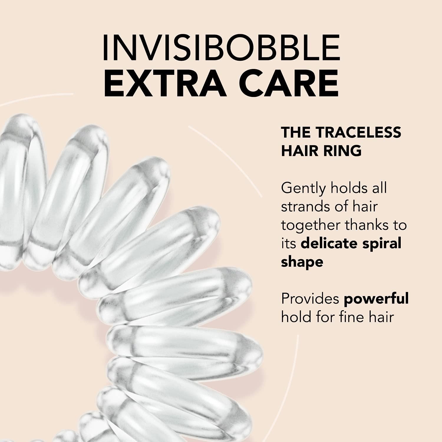 Gomas de Pelo Espirales Invisibobble - Paquete de 3 Transparentes