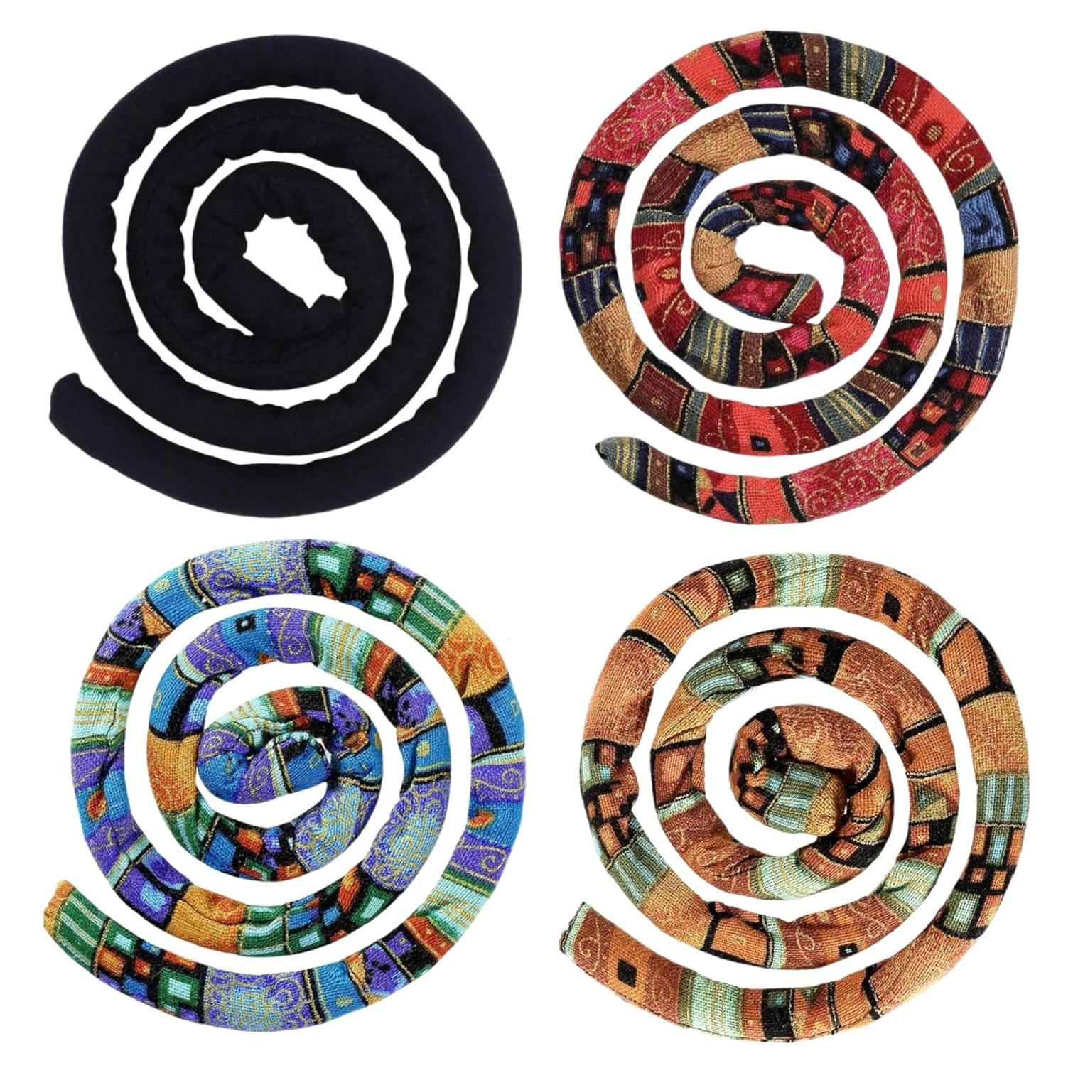 4 Sujetadores de Cabello en Espiral KATOCHUG para Dreadlocks