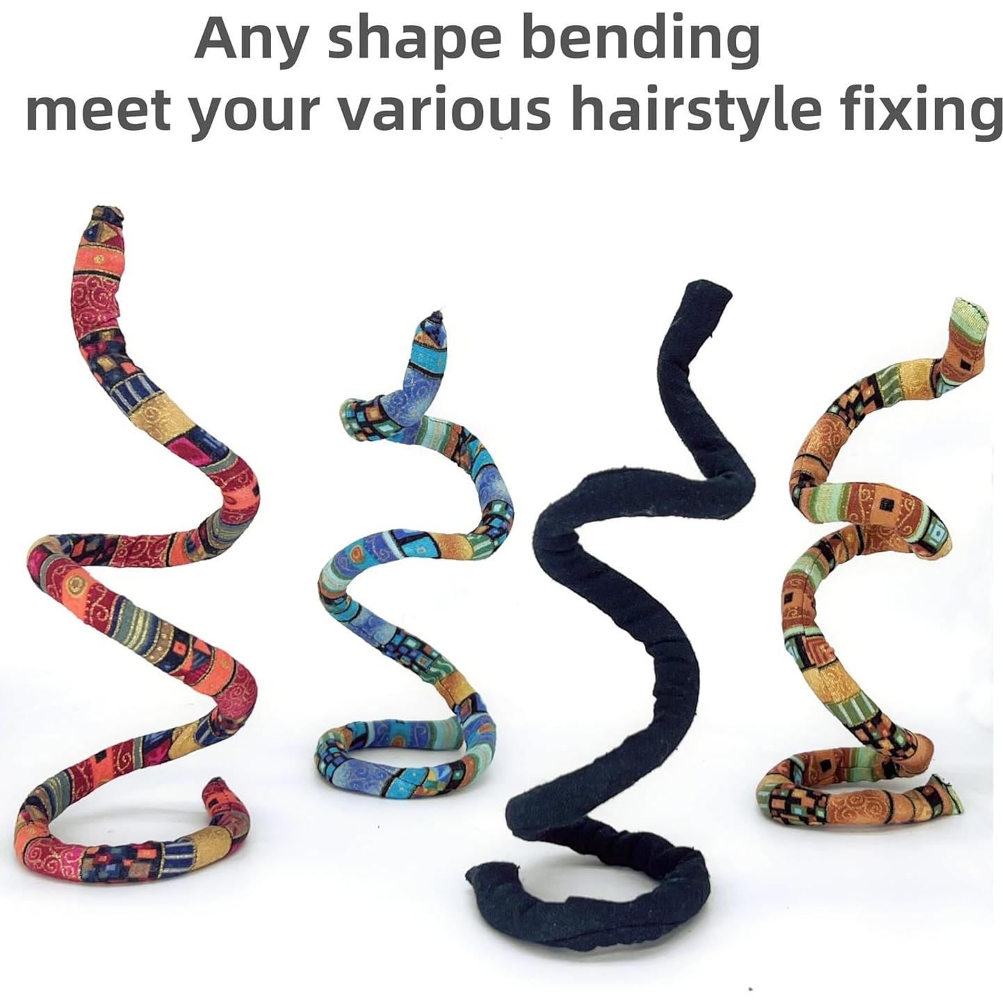 4 Sujetadores de Cabello en Espiral KATOCHUG para Dreadlocks