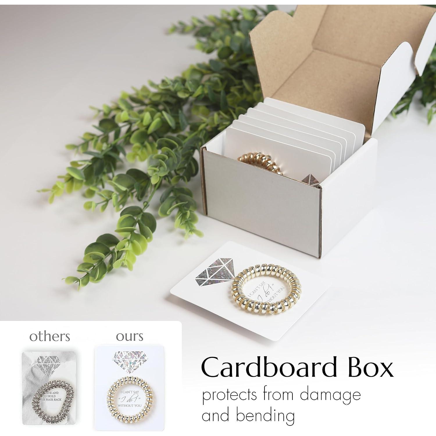 Juego de 6 Lazos de Cabello Dorados para Damas de Honor