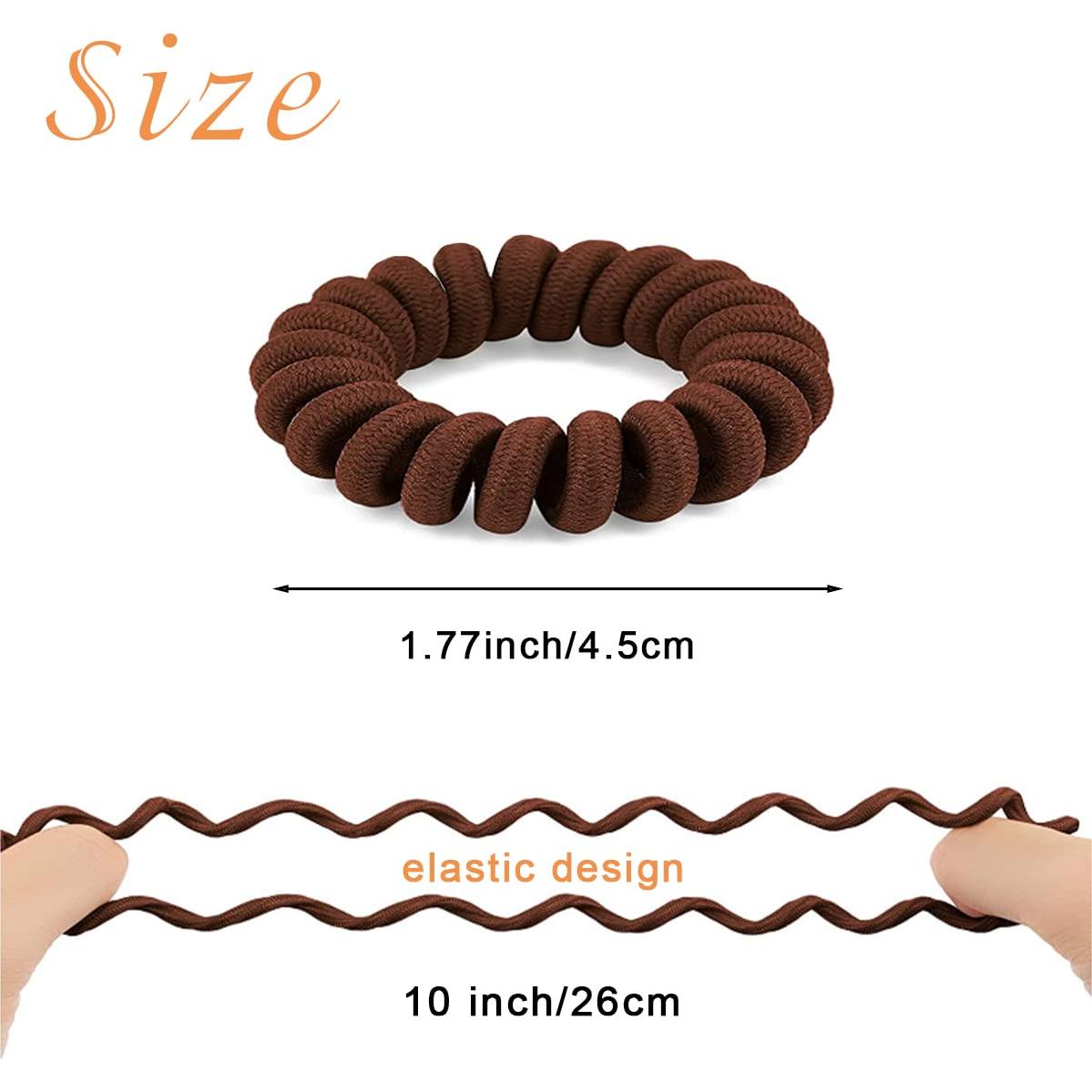 24 Gomas para el Cabello Espirales BOYIVI Sin Marcas - 4 Colores