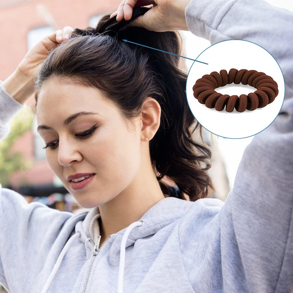 24 Gomas para el Cabello Espirales BOYIVI Sin Marcas - 4 Colores