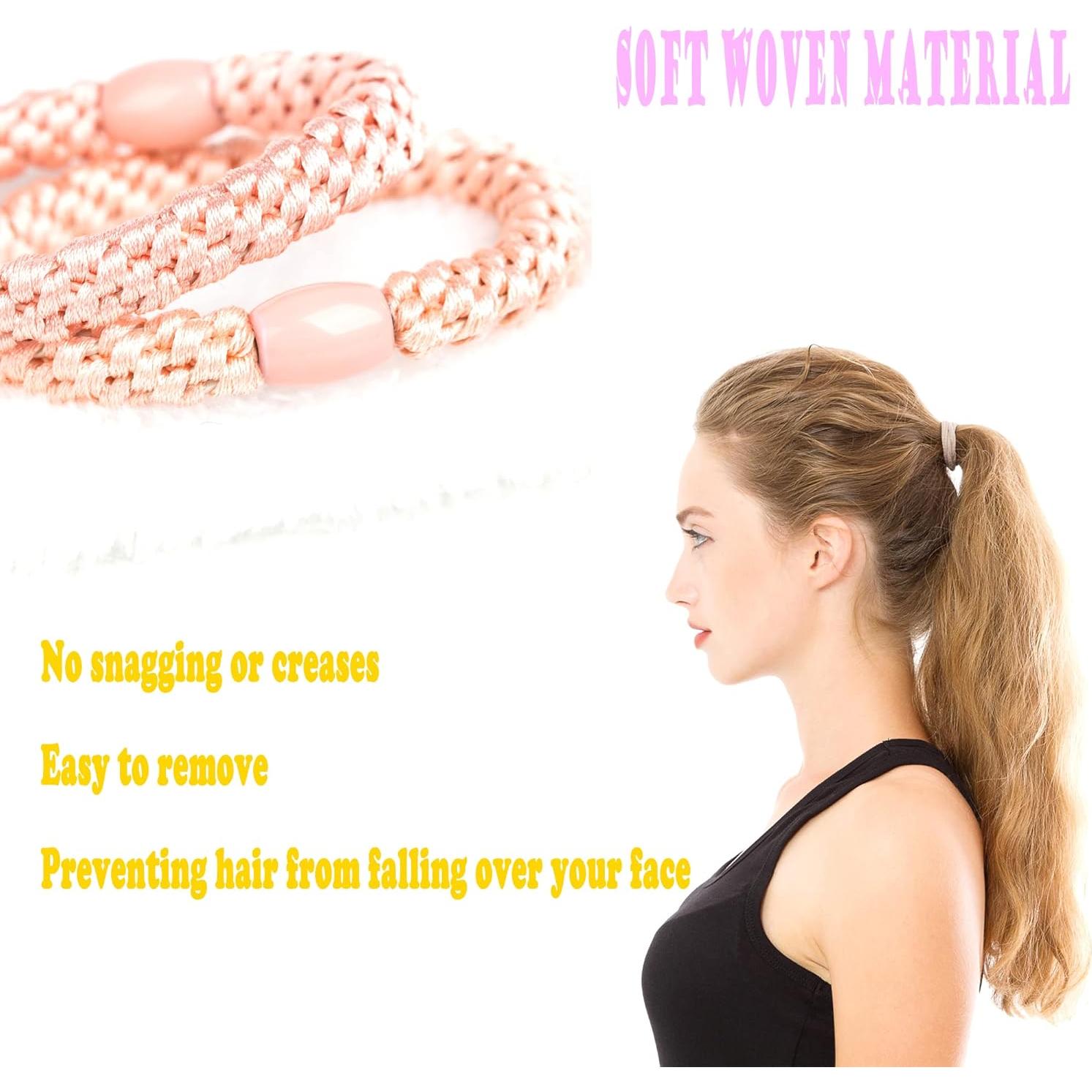 Banda Elástica para Cabello AXEN 8 Piezas Algodón Pastel