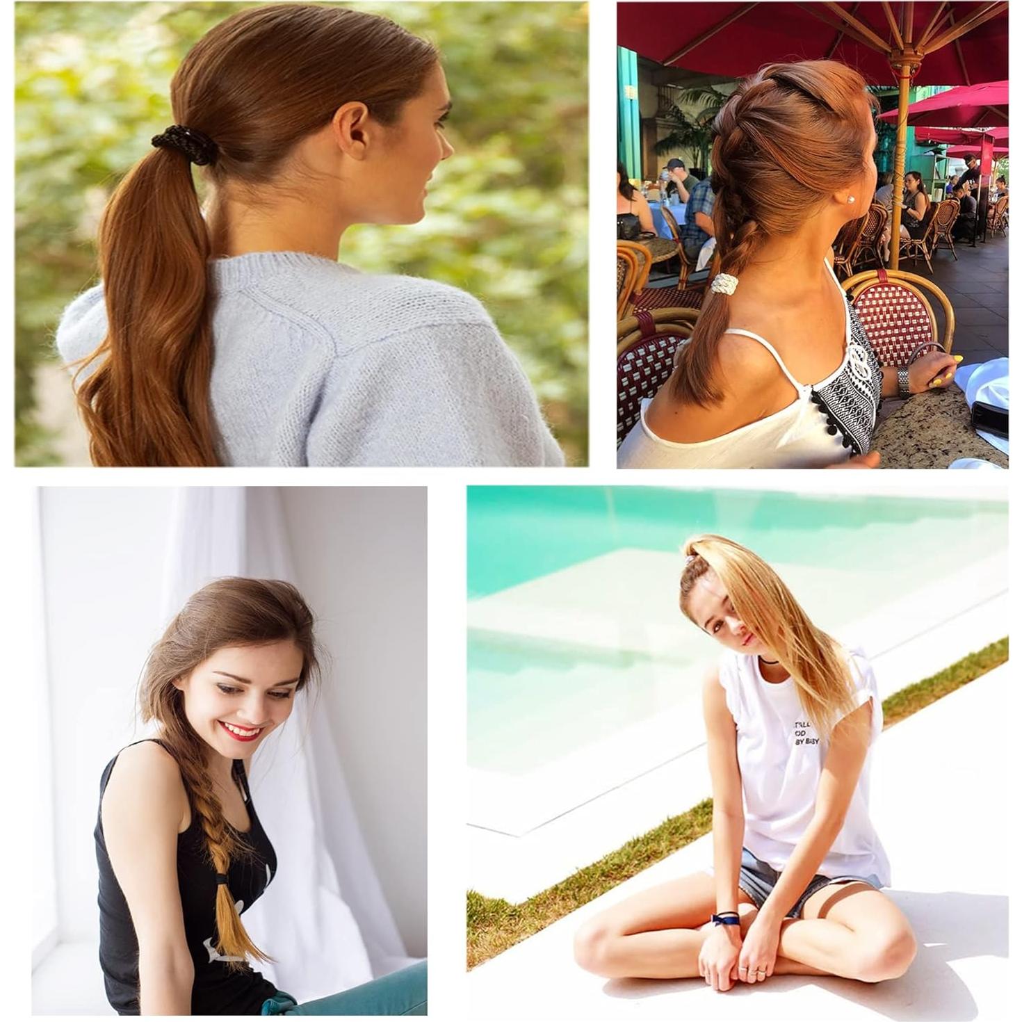 Banda Elástica para Cabello AXEN 8 Piezas Algodón Pastel