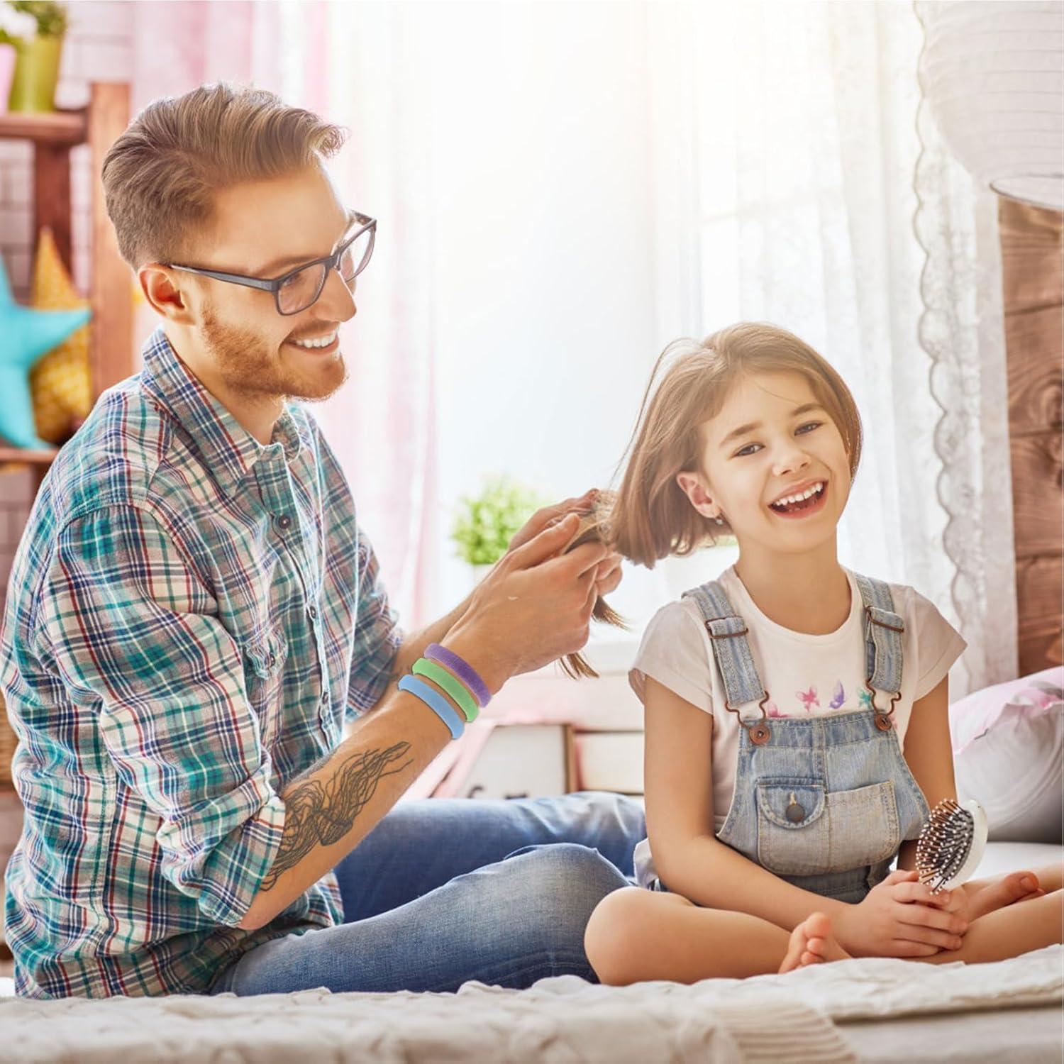 100 Gomas de Pelo Gruesas Bessrung Sin Costura Caramelo