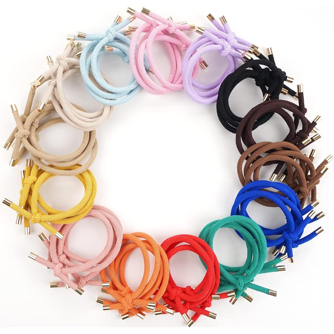 56 Gomas de Pelo Elásticas DealEachDay - 14 Colores Variados