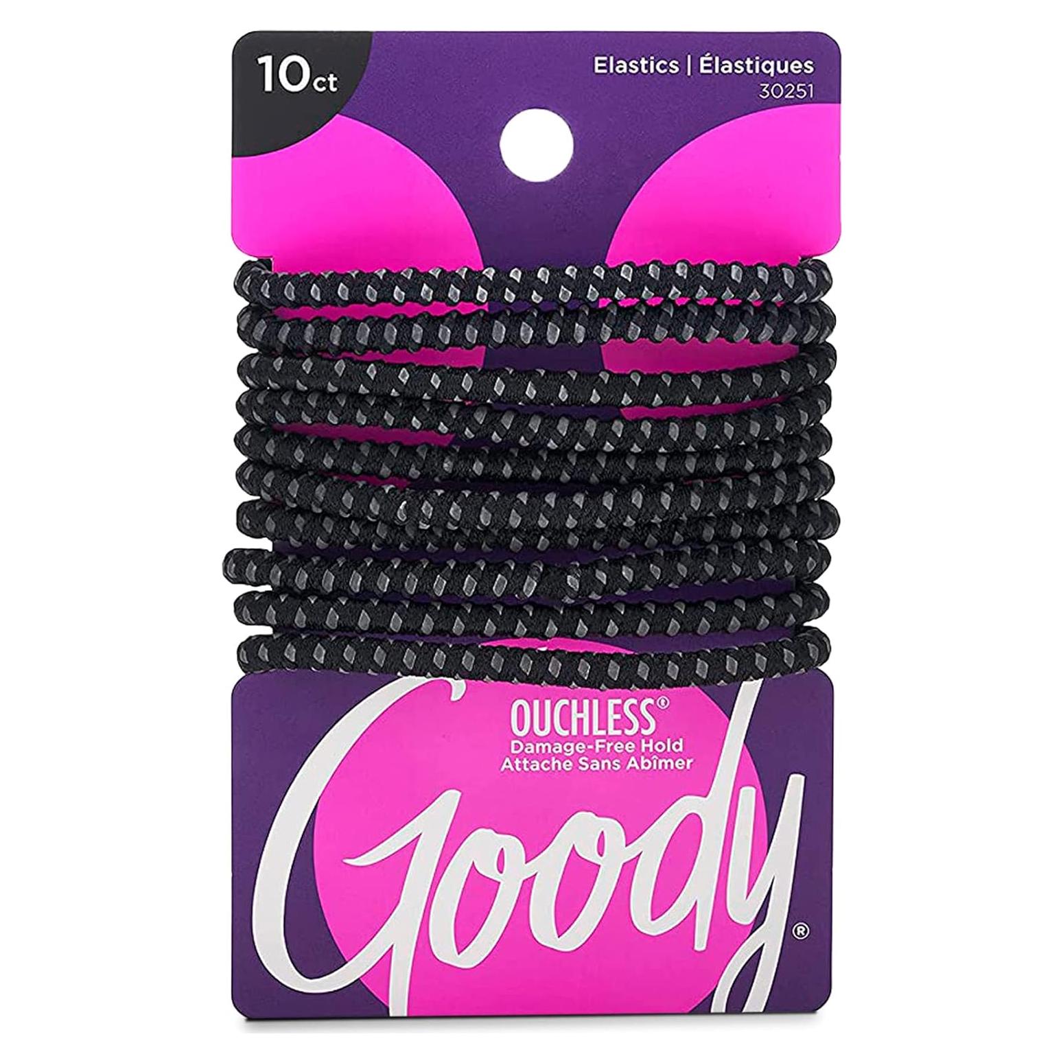 Sujetadores de Cabello Antideslizantes Goody Ouchless 10 Ct Negro