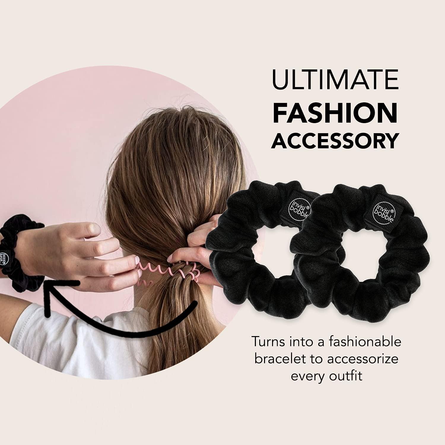 Invisibobble Sprunchie Anillo de Cabello Espiral Negro - 2 Unidades