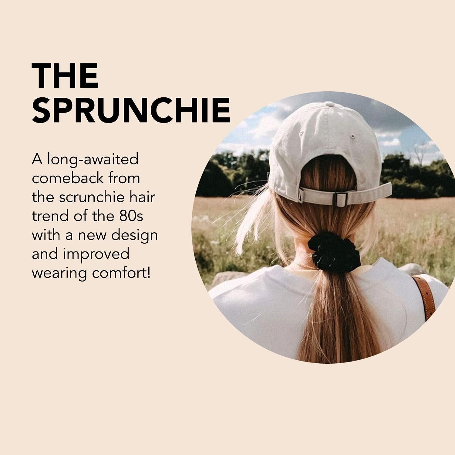 Invisibobble Sprunchie Anillo de Cabello Espiral Negro - 2 Unidades